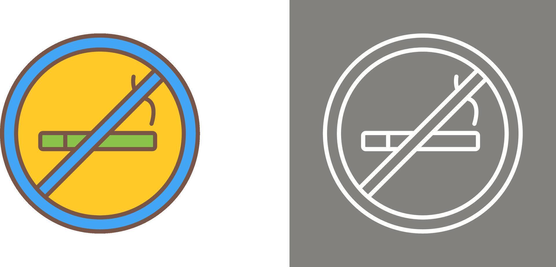 No Smoking Icon Design vector