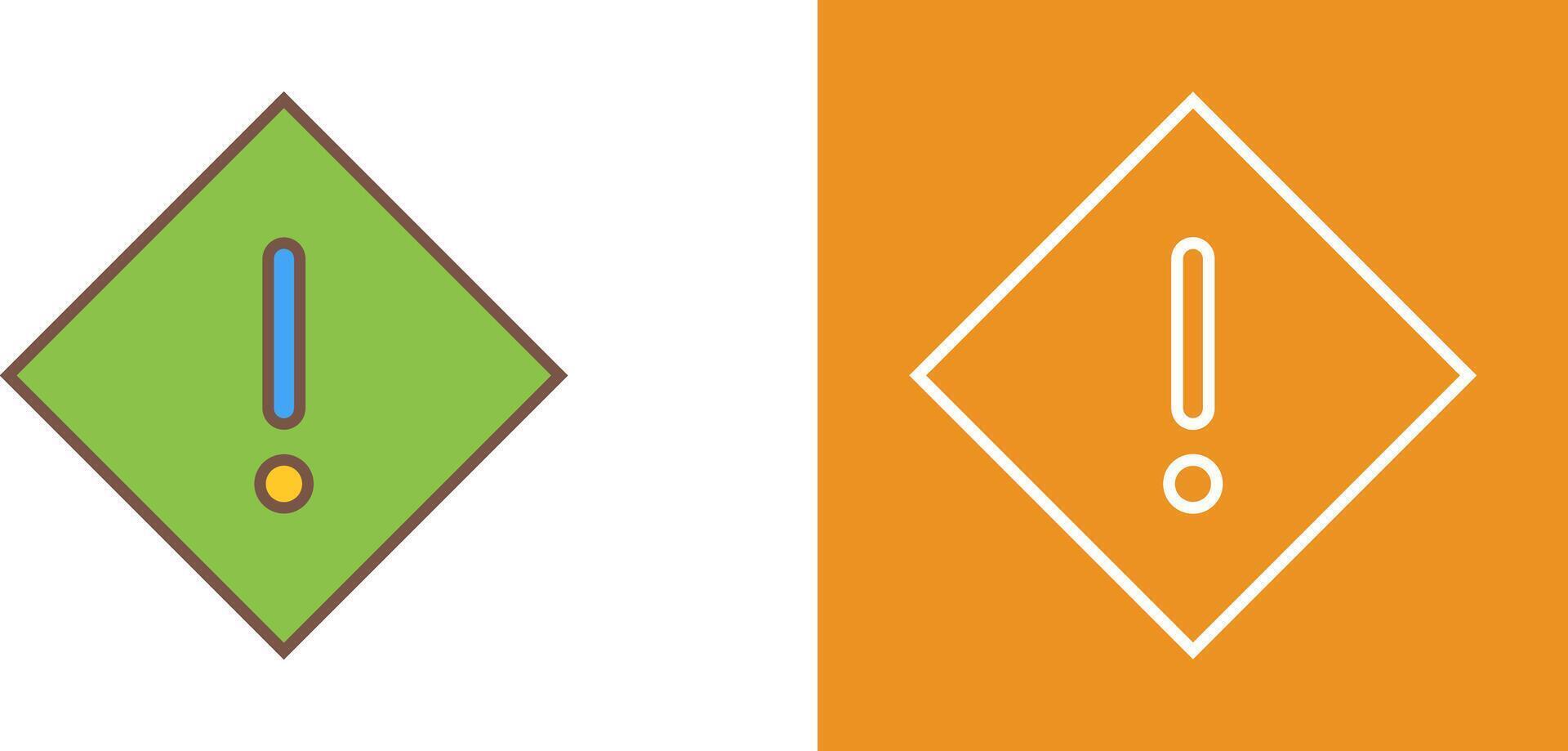 Warning Icon Design vector