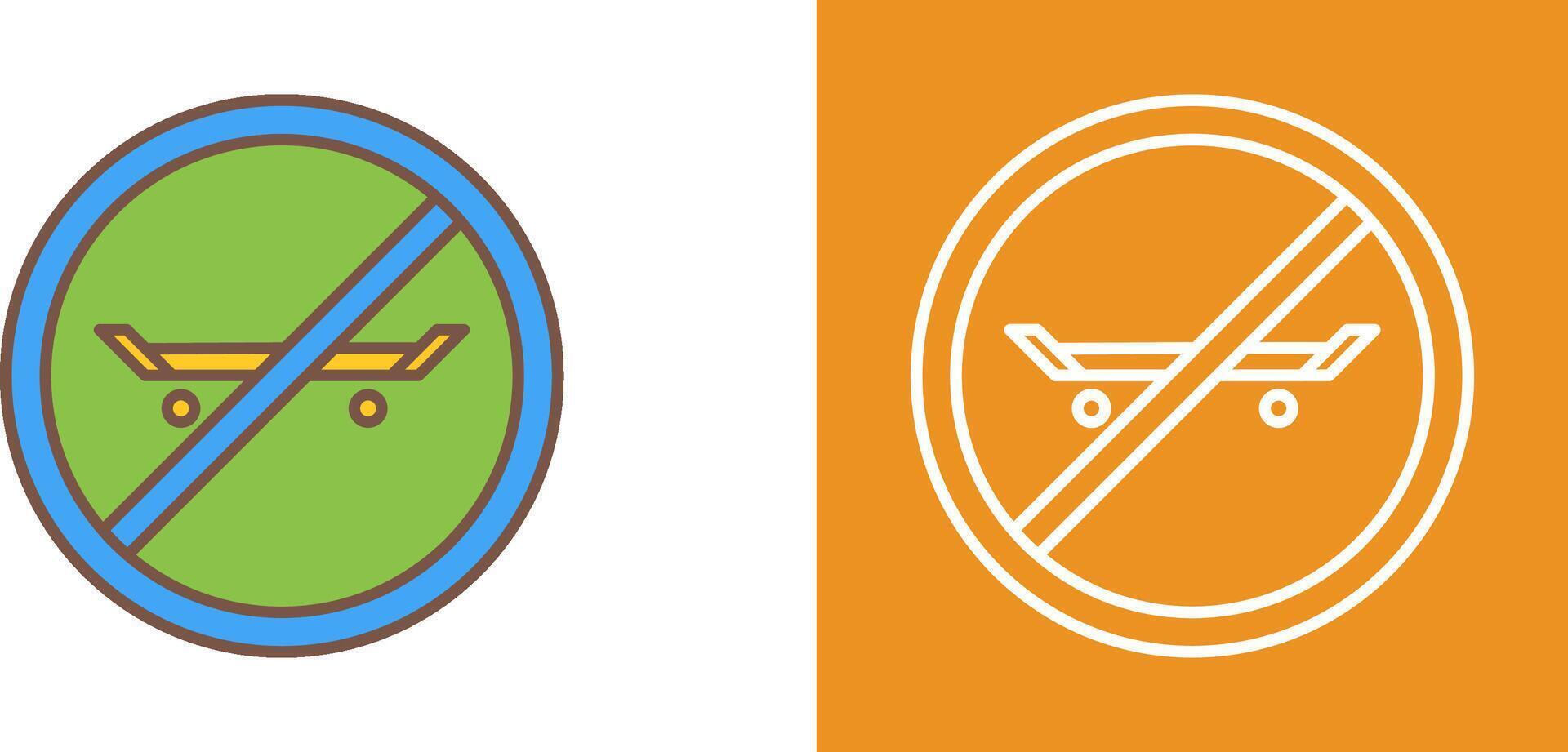 No Skating Icon Design vector