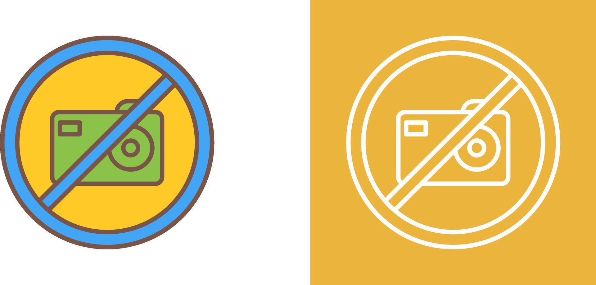 No Pictures Icon Design vector