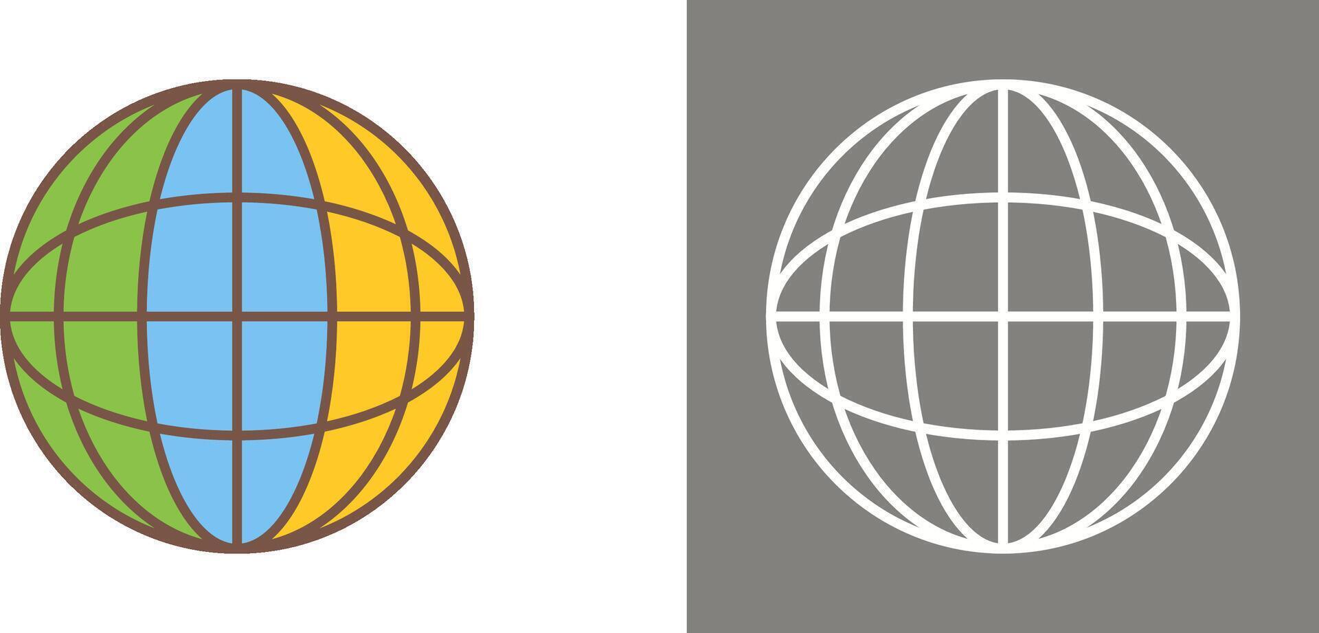 Globe Icon Design vector