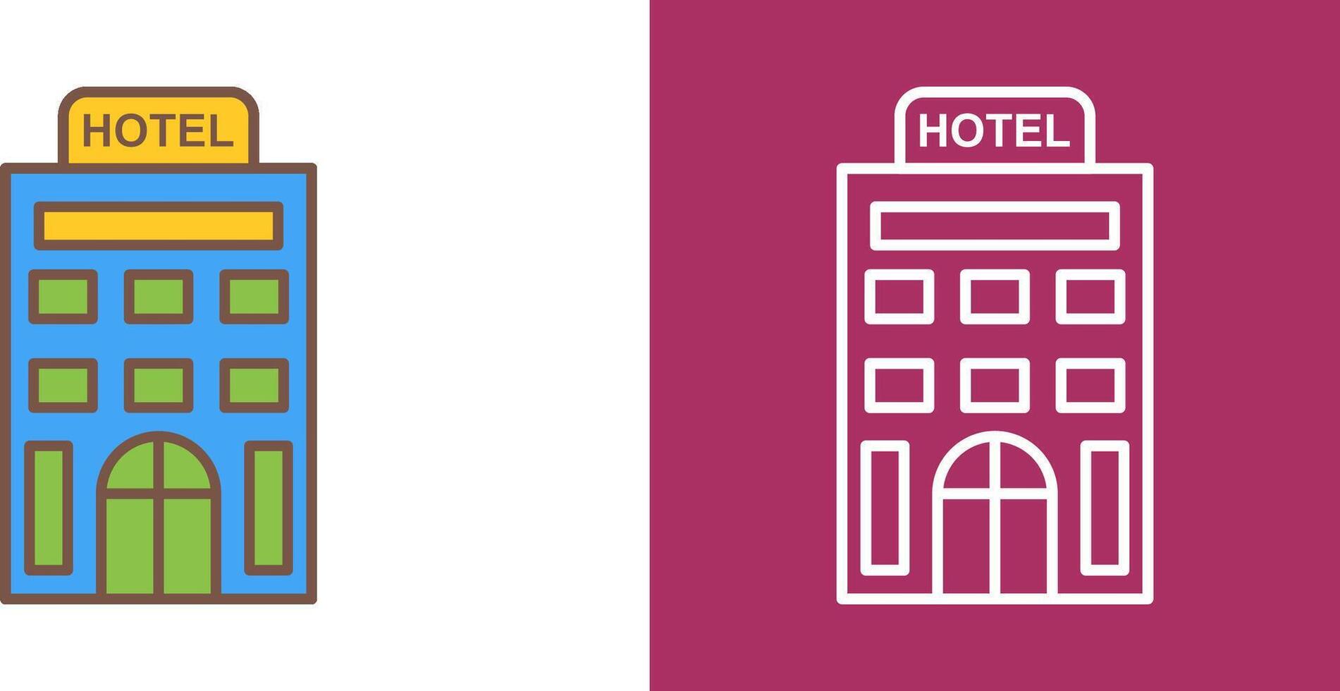 Hotel Icon Design vector