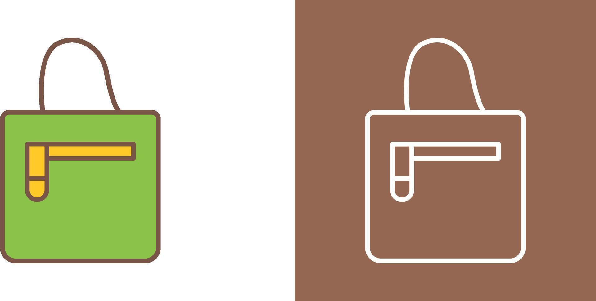 Handbag Icon Design vector