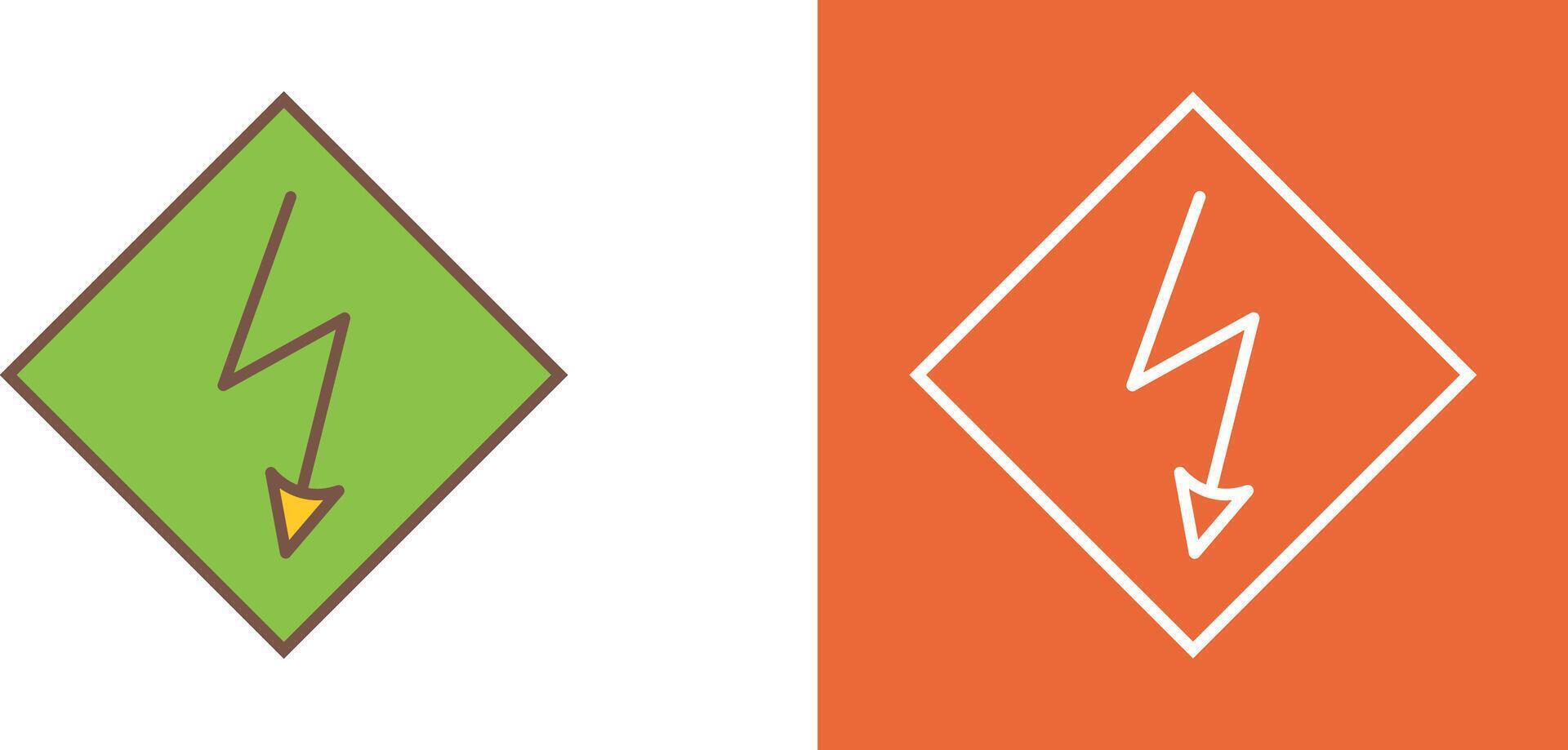 High Voltage Icon Design vector