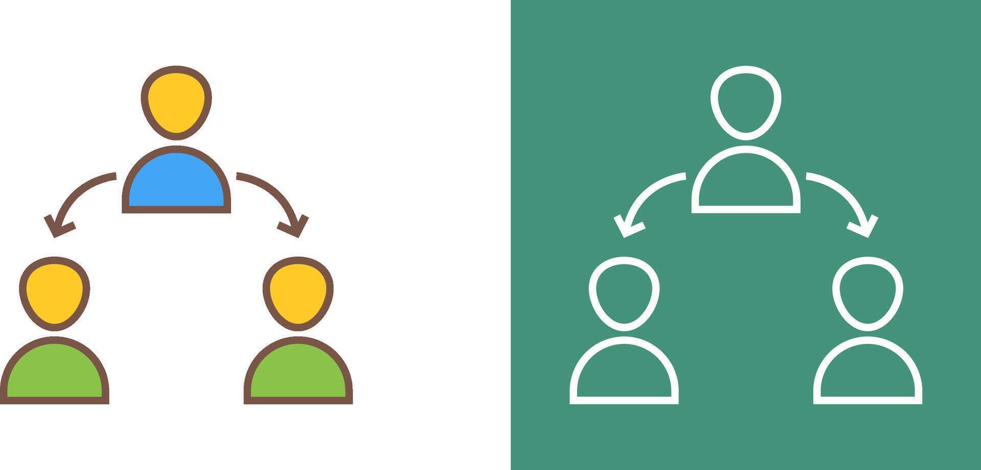 Unique Connected Users Icon Design vector