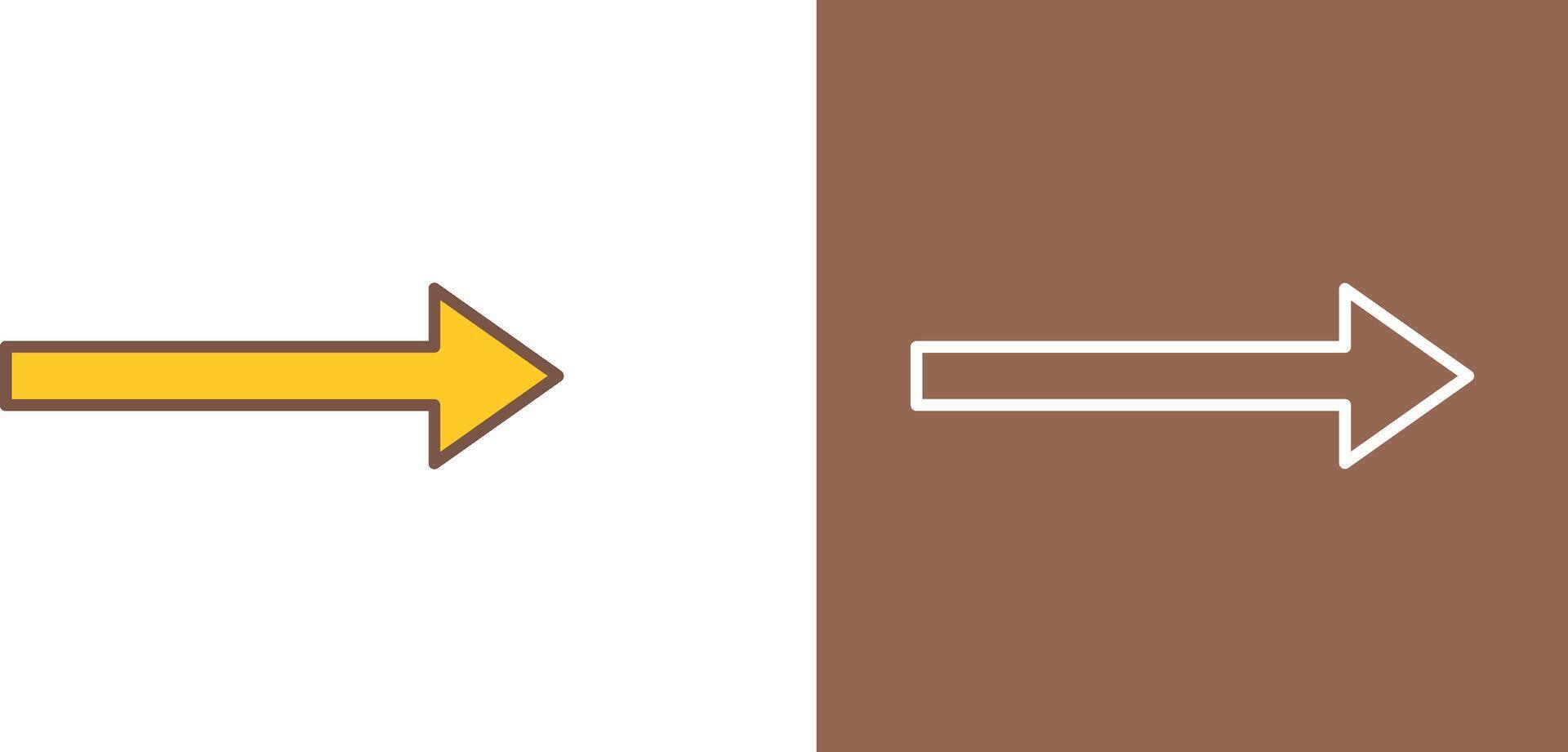 Unique Right Arrow Icon Design vector