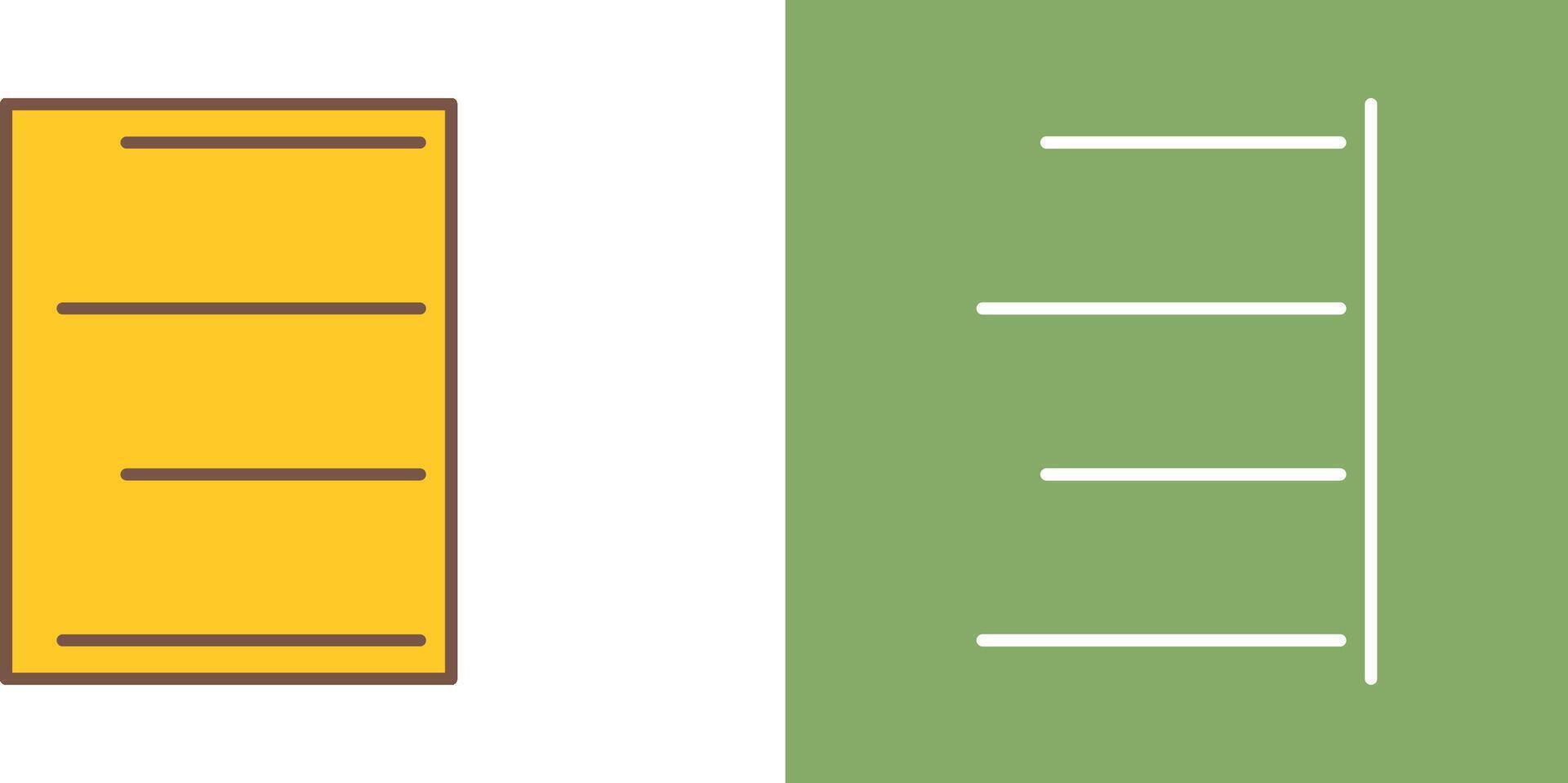 Unique Right Align Icon Design vector