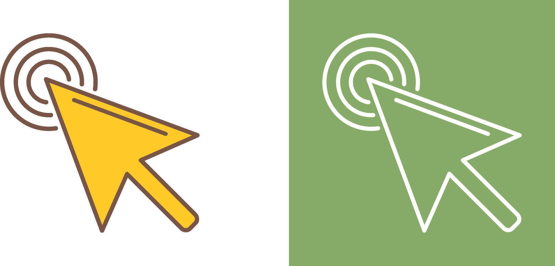 Unique Click Icon Design vector