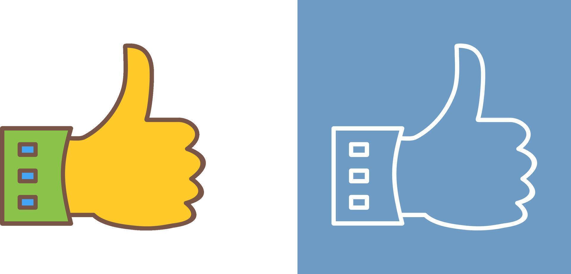 Unique Like Icon Design vector