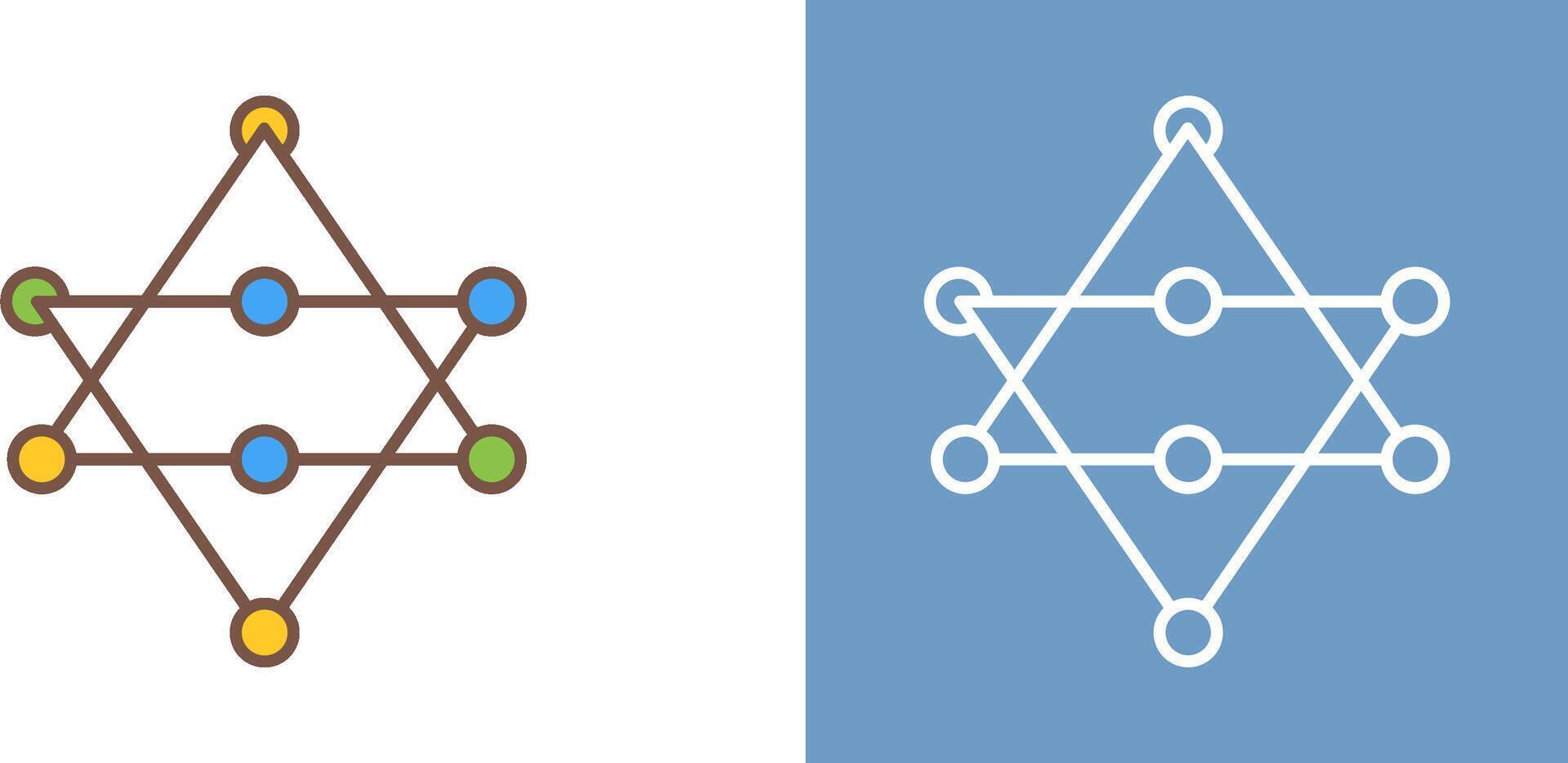 Unique Networks Icon Design vector