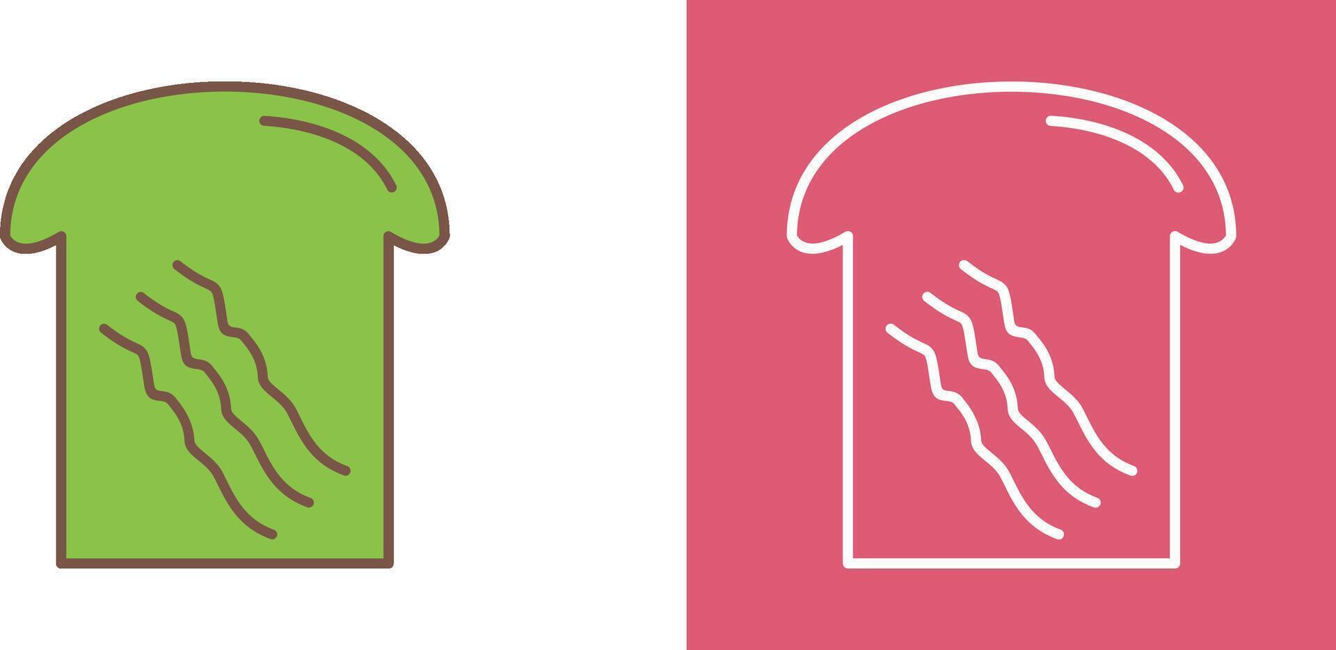 Toast Icon Design vector