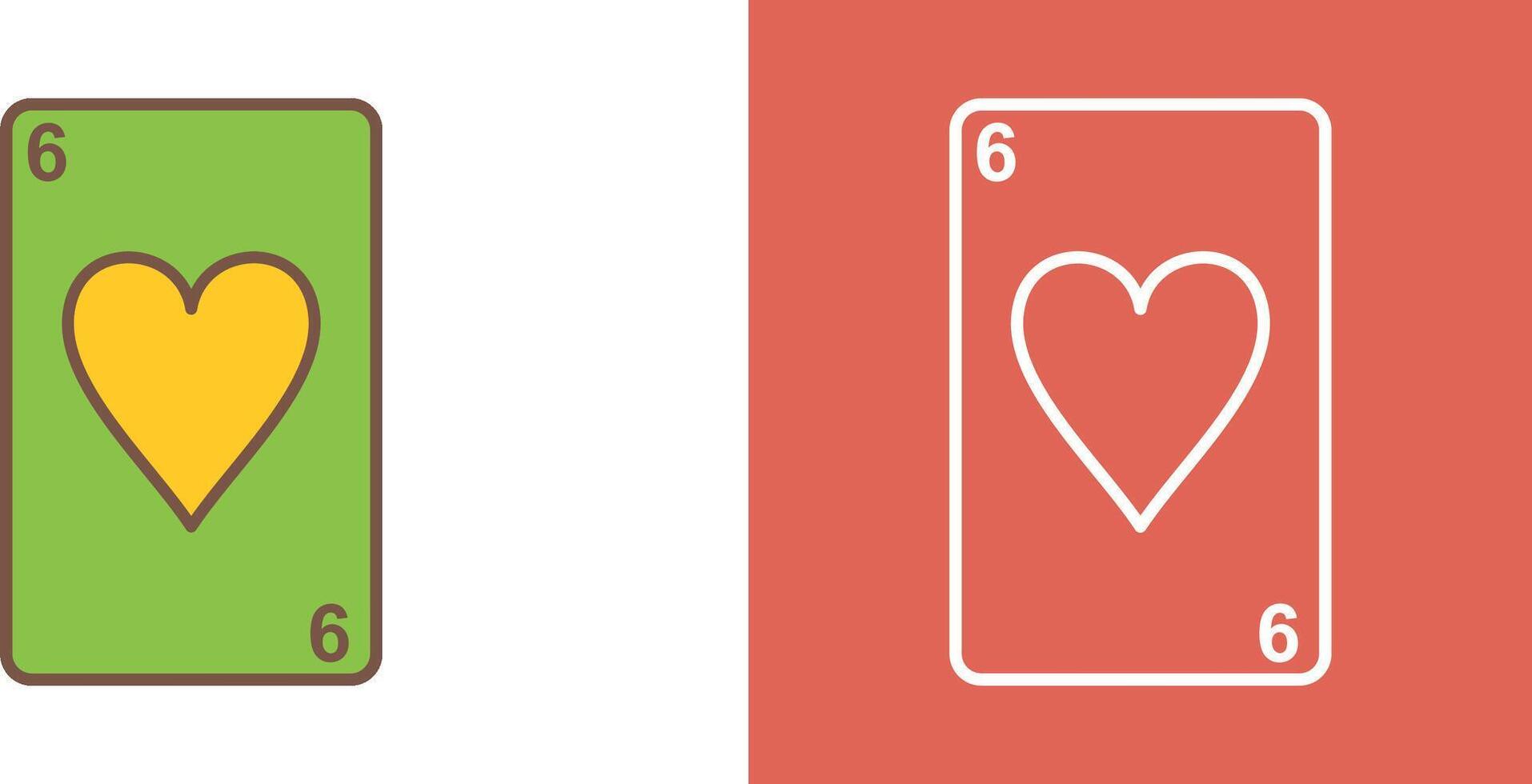 Hearts Card Icon Design vector
