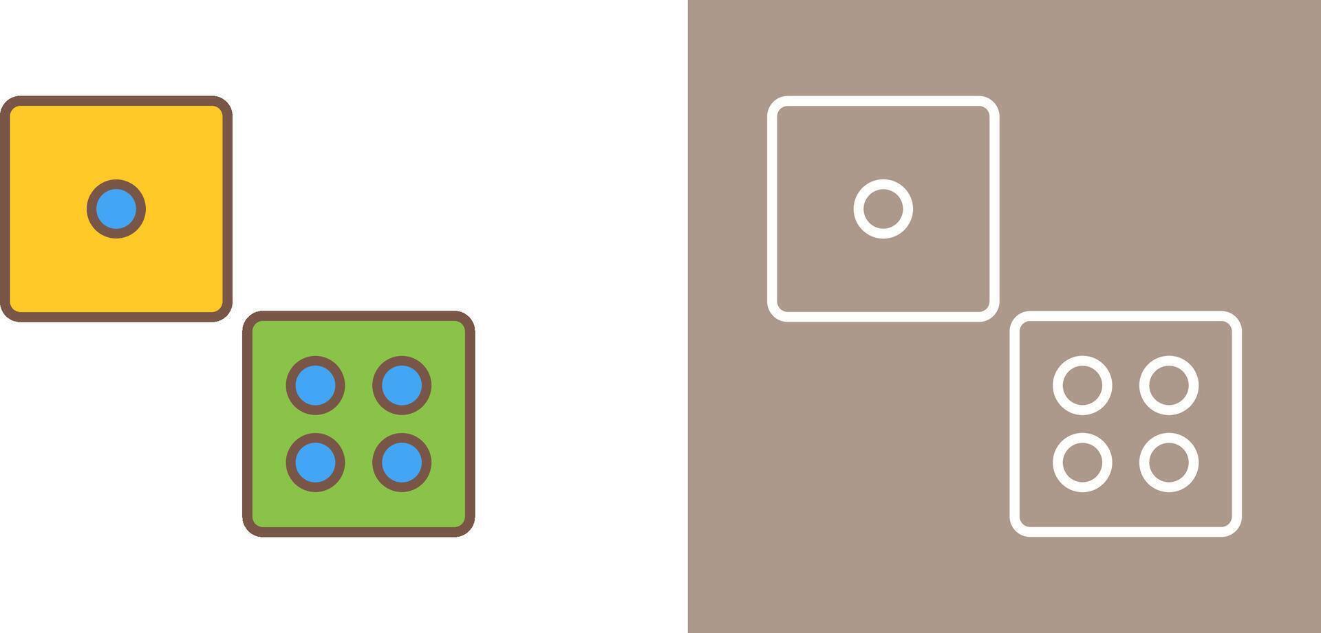 Dice Icon Design vector