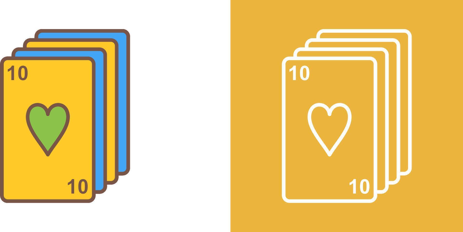 Deck of Cards Icon Design vector