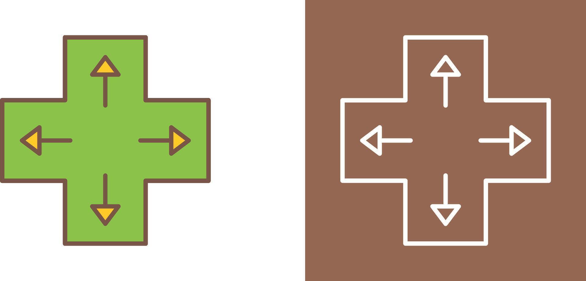 Unique Direction Keys Icon Design vector