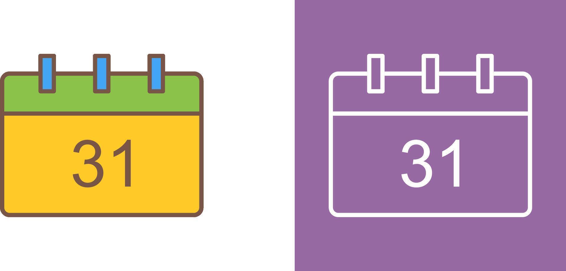 Unique Calendar Icon Design vector