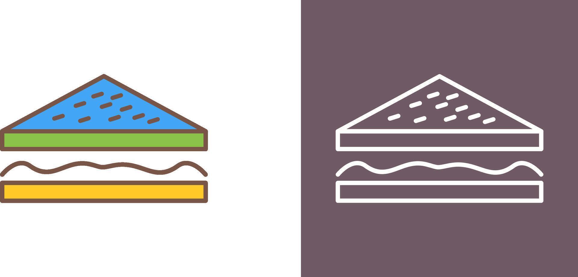 Unique Sandwich Icon Design vector