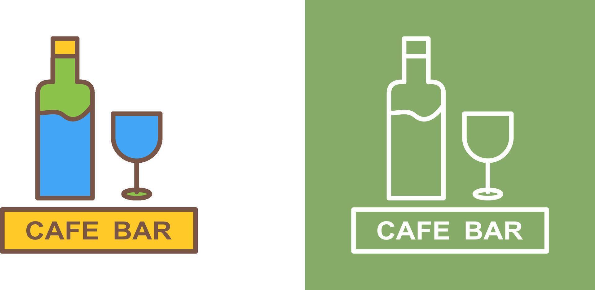 Unique Drinks Cafe Icon Design vector