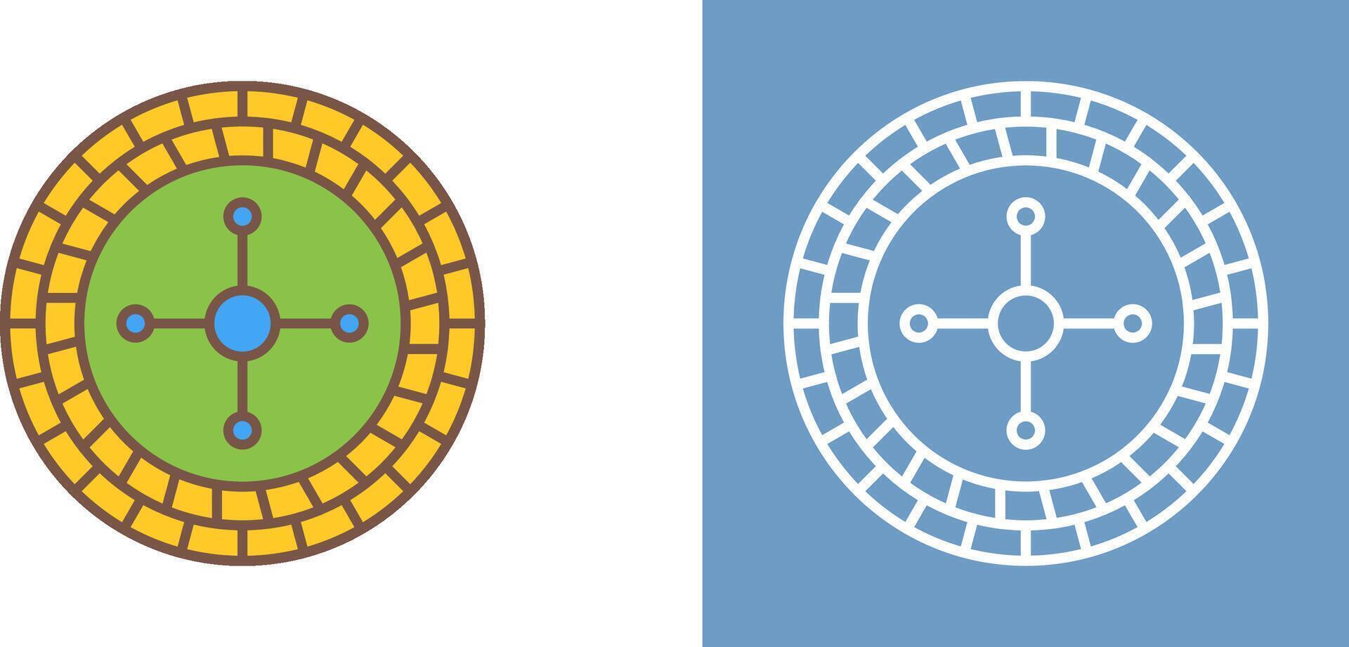 Roulette Icon Design vector