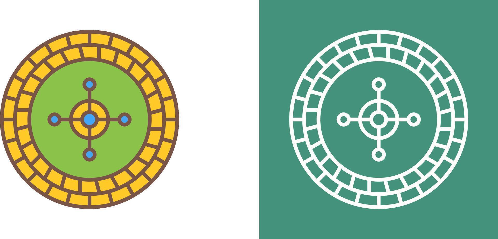 Roulette Icon Design vector