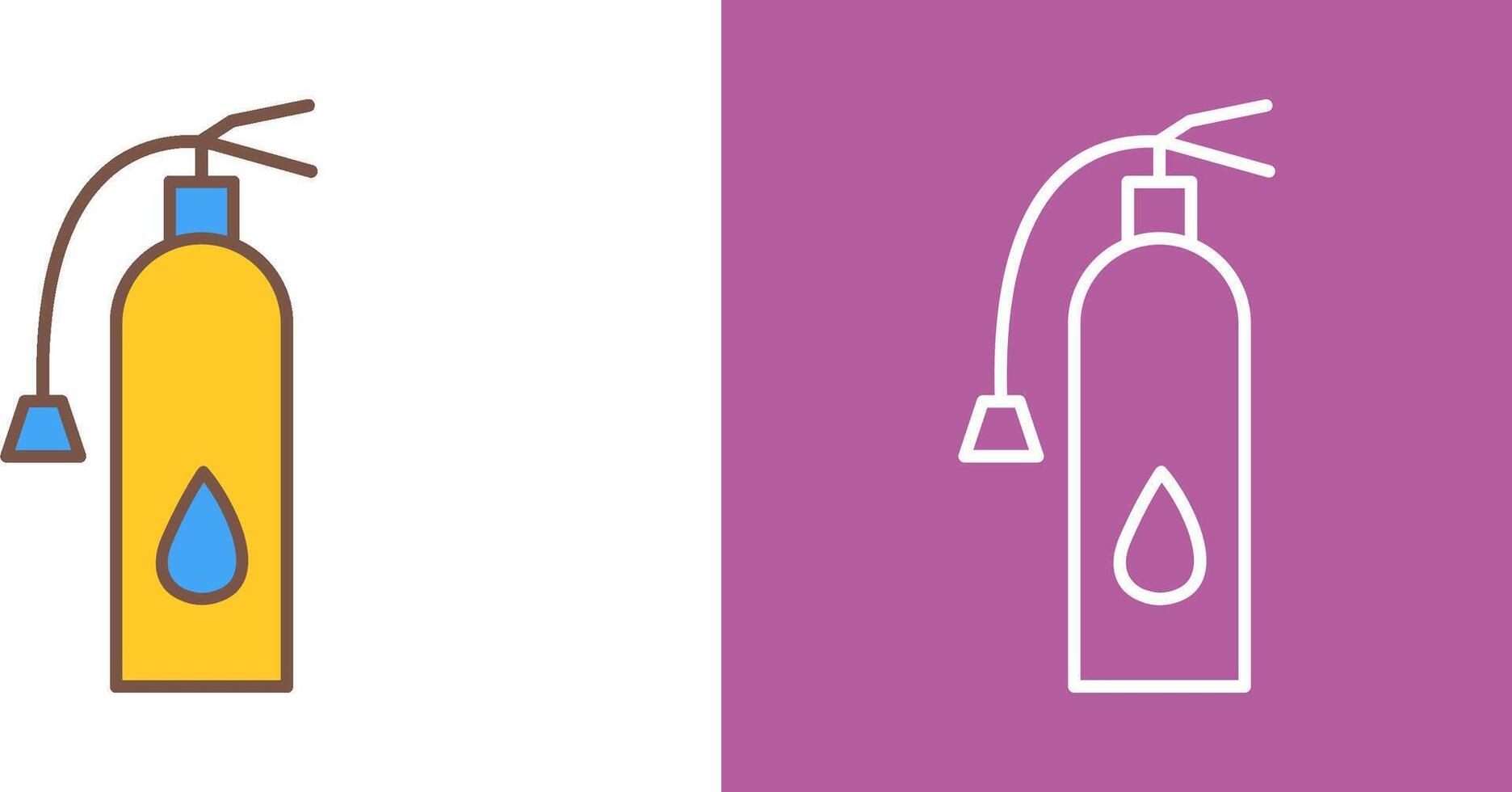 Unique Fire Extinguisher Icon Design vector