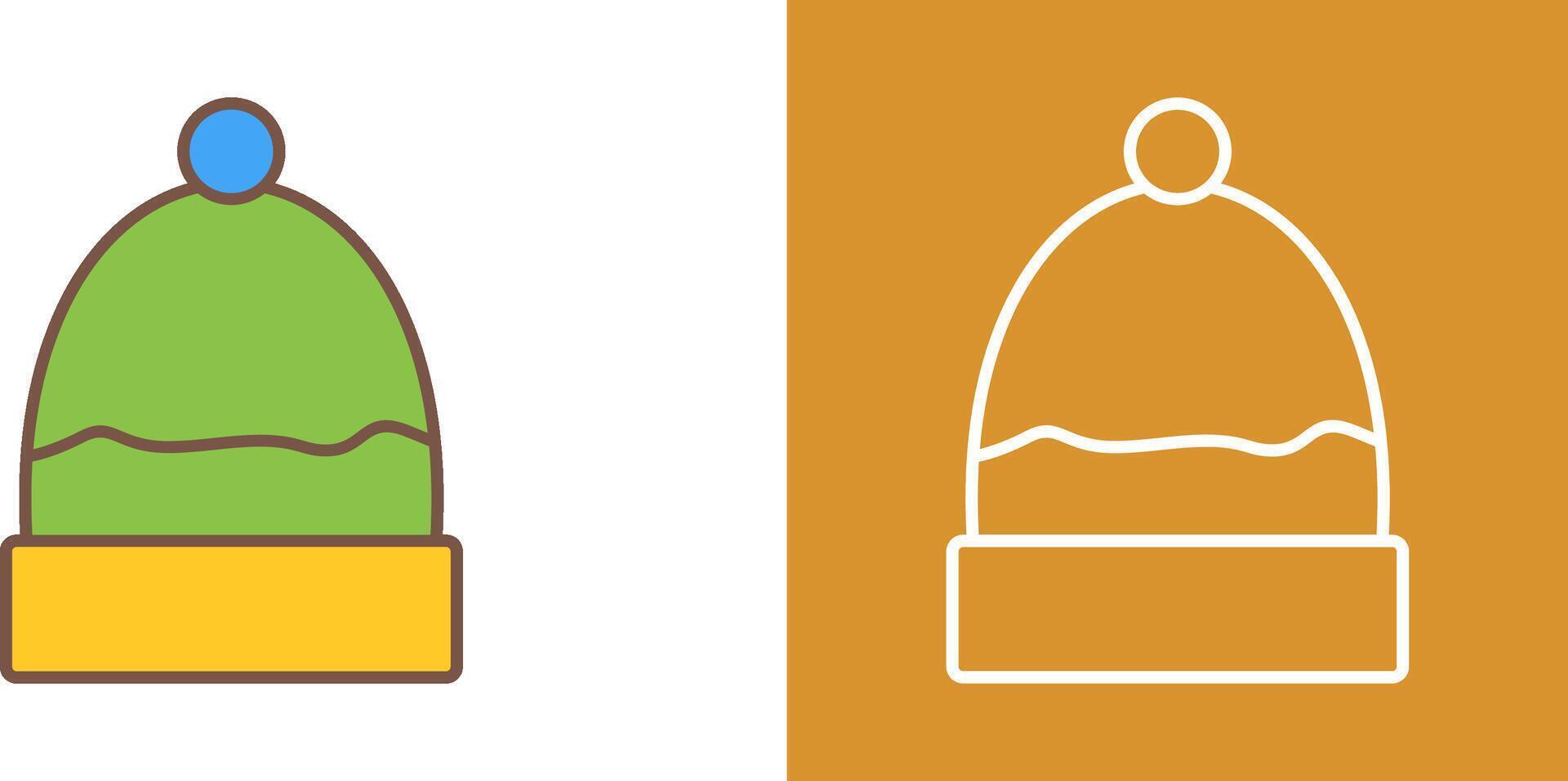 Warm Cap Icon Design vector