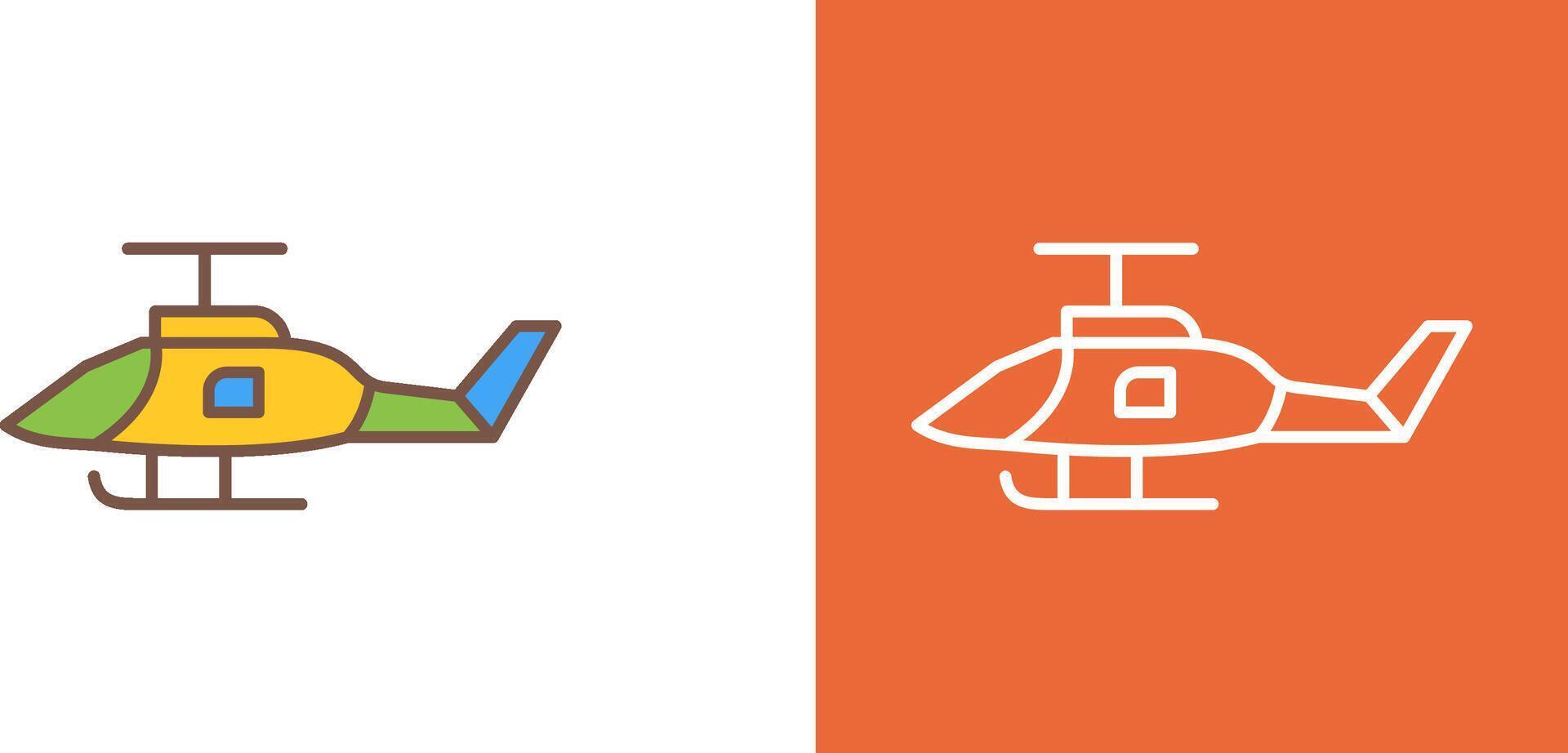 Military Helicopter Icon Design vector