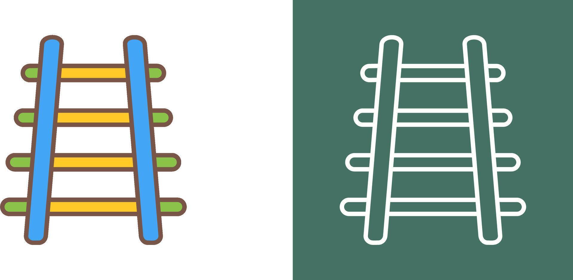 Train Tracks Icon Design vector