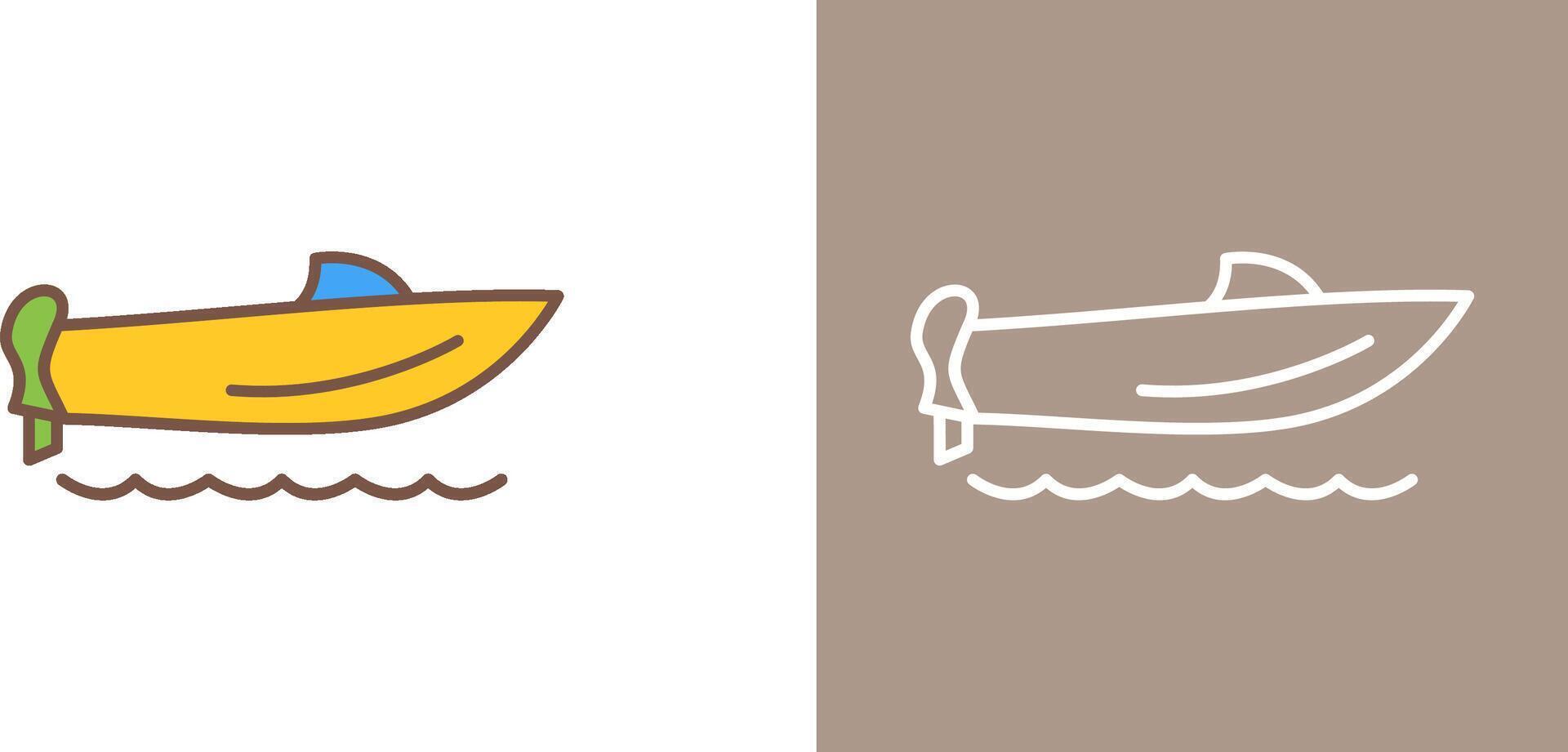 Speed Boat Icon Design vector