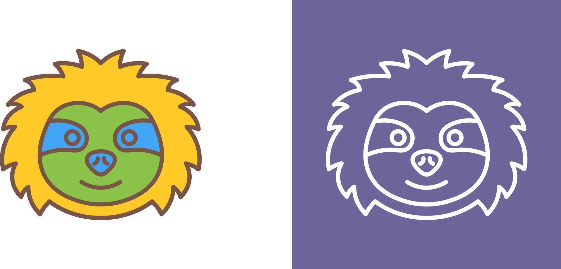 Sloth Icon Design vector