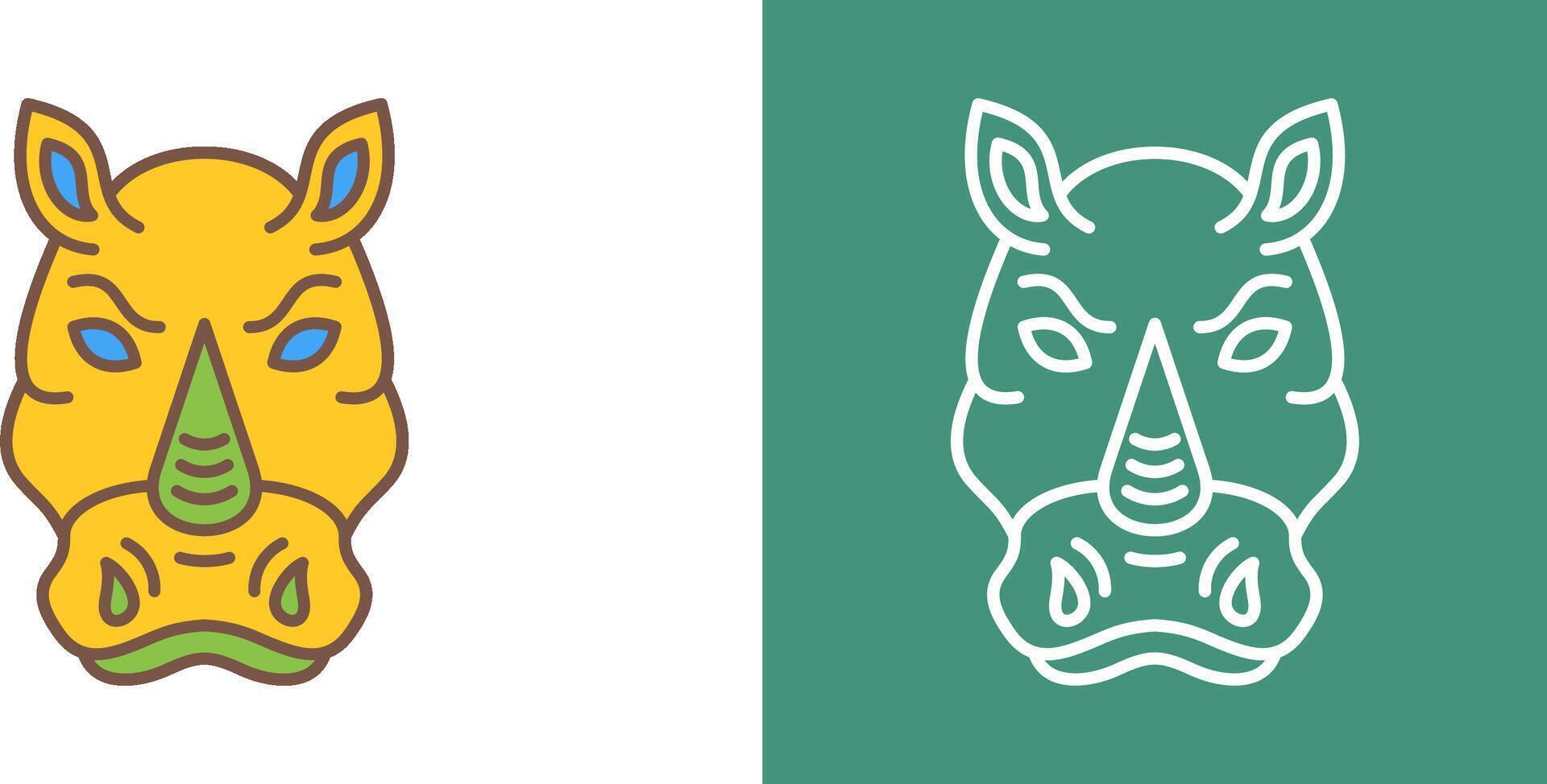 Rhino Icon Design vector