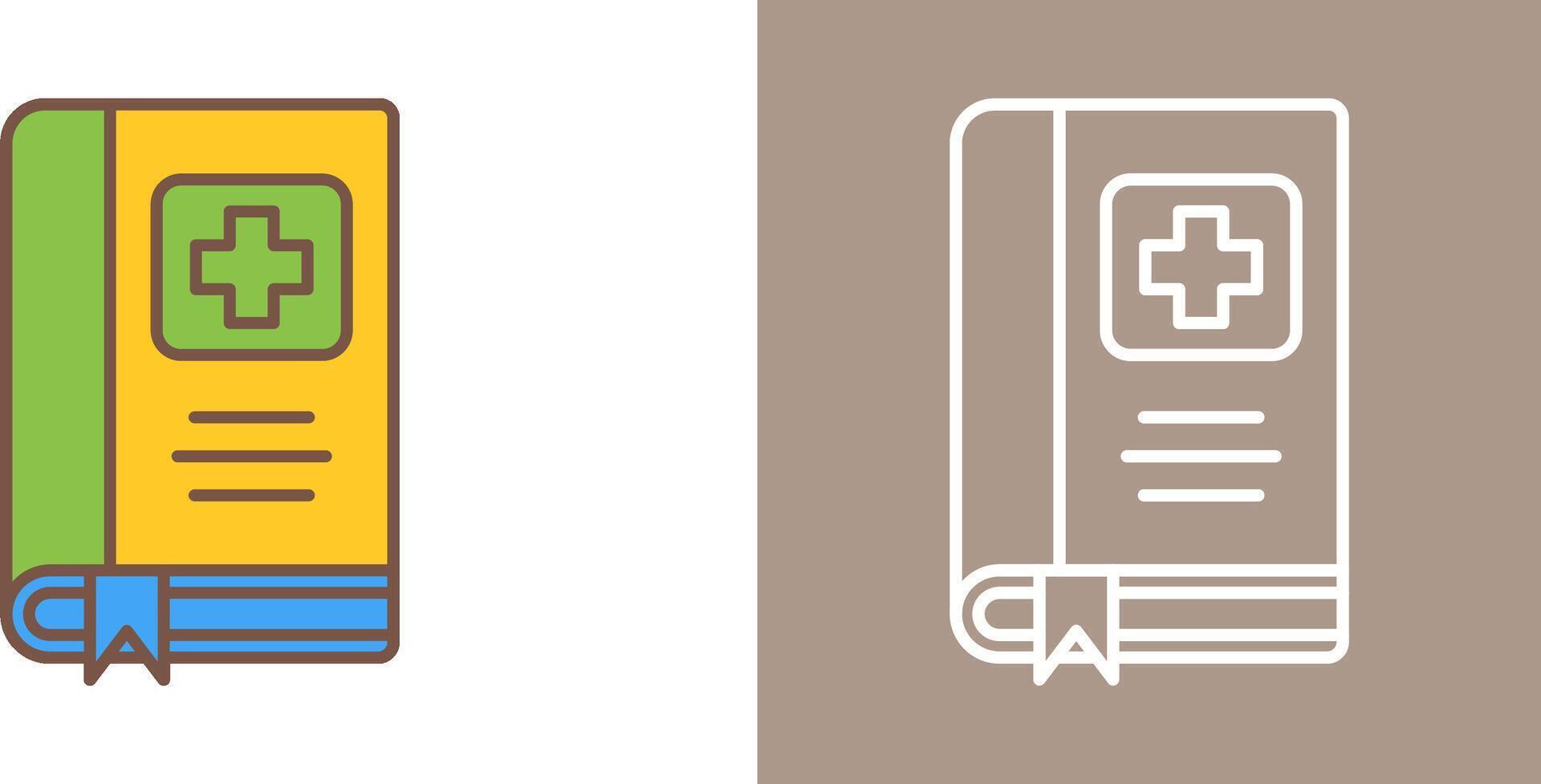 Medical Book Icon Design vector