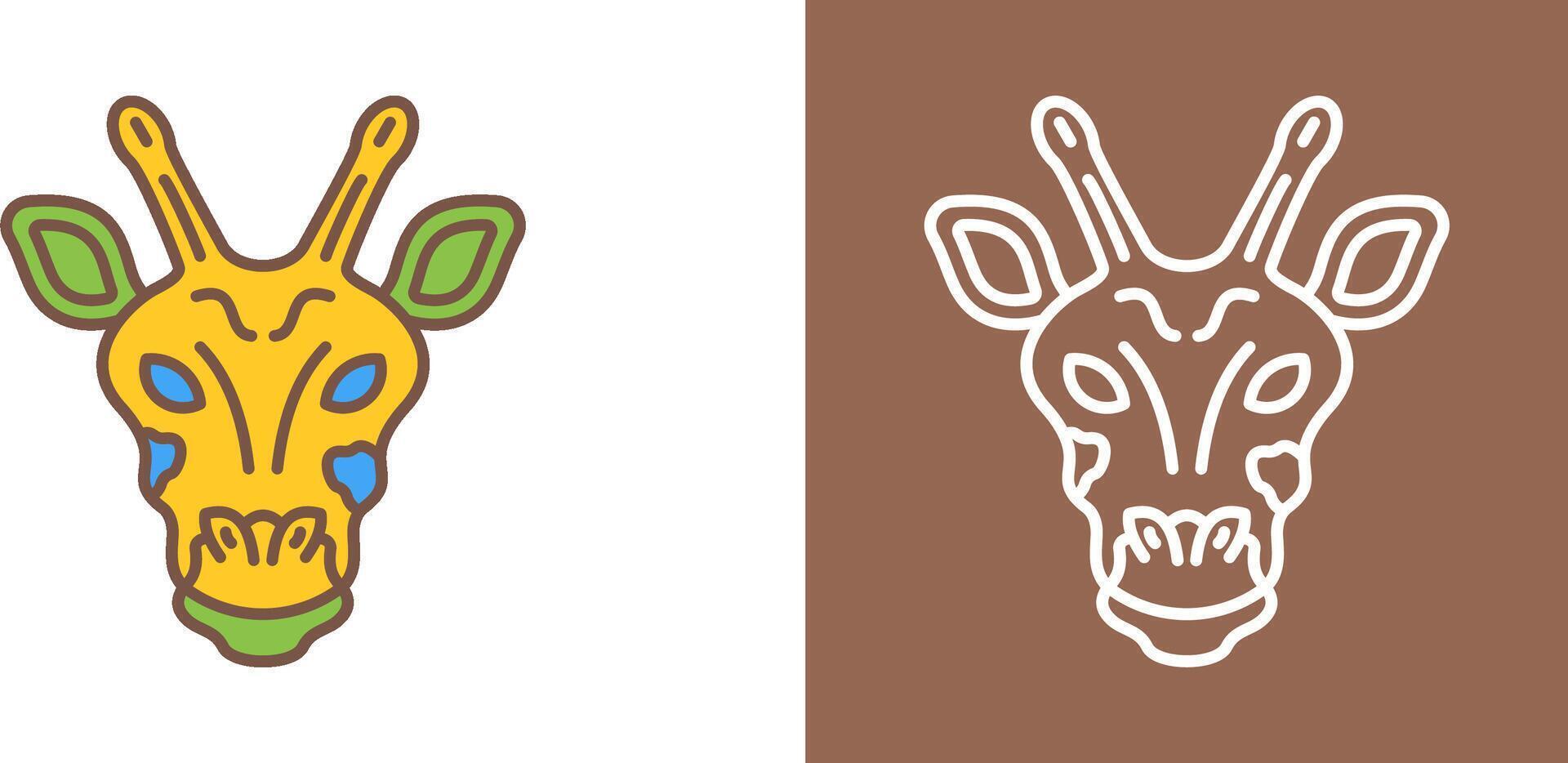 Giraffe Icon Design vector