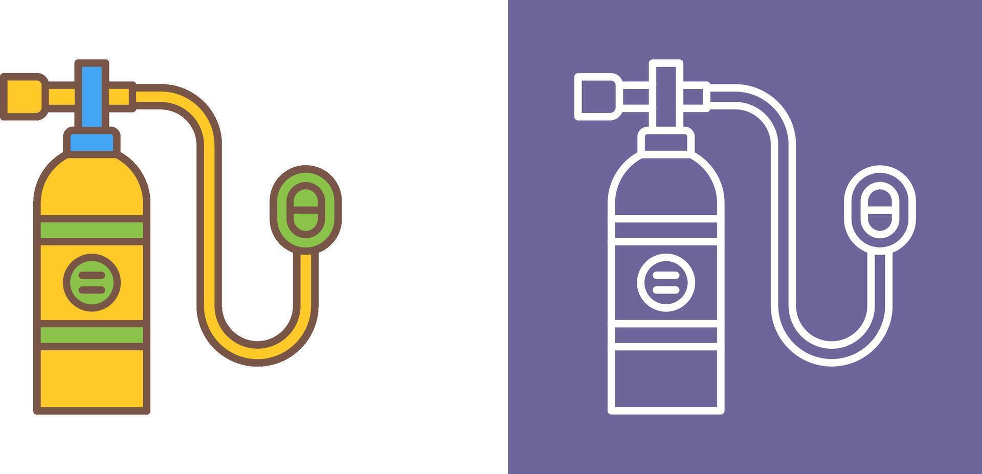 Oxygen Tank Icon Design vector