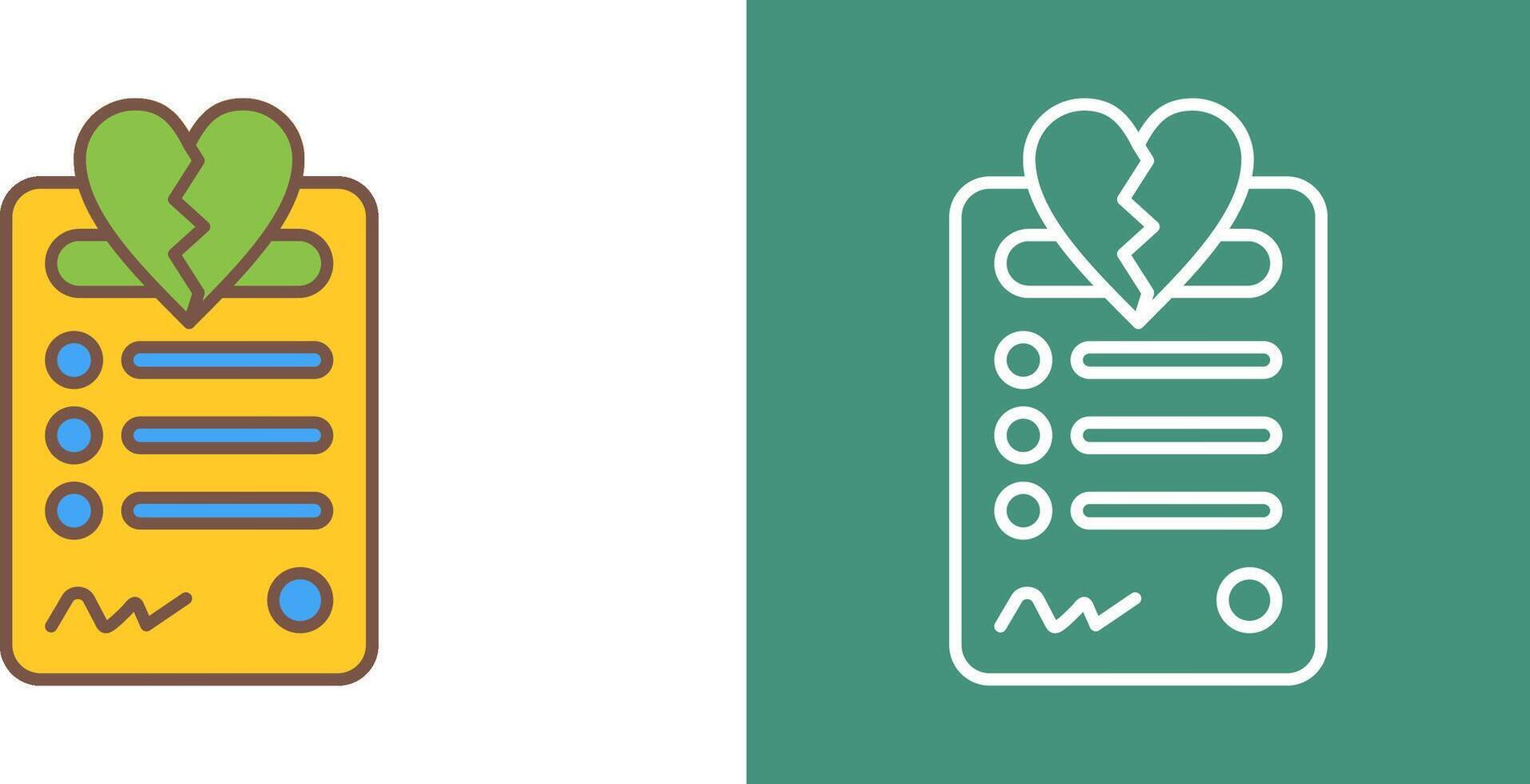 Divorce Icon Design vector