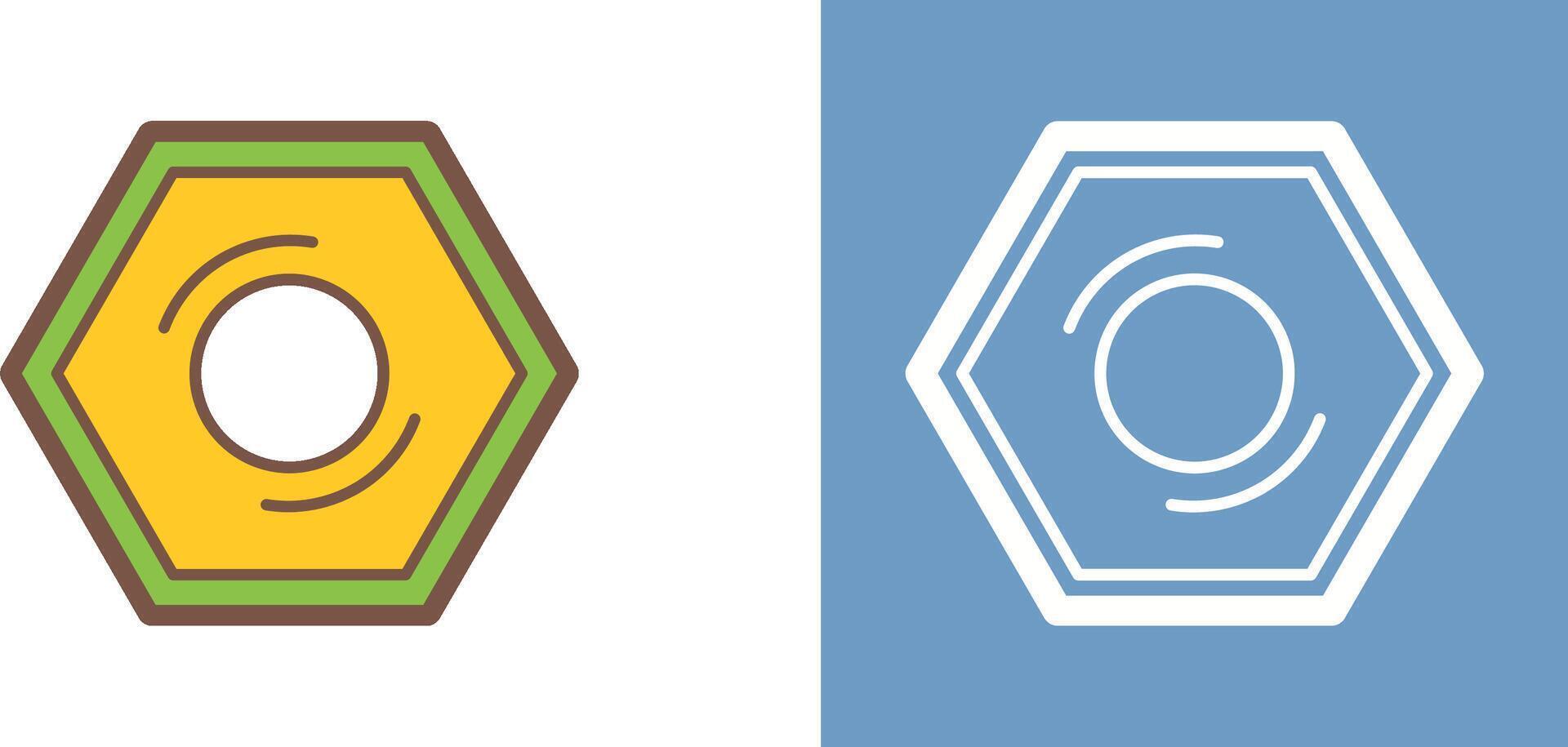 Nut Icon Design vector
