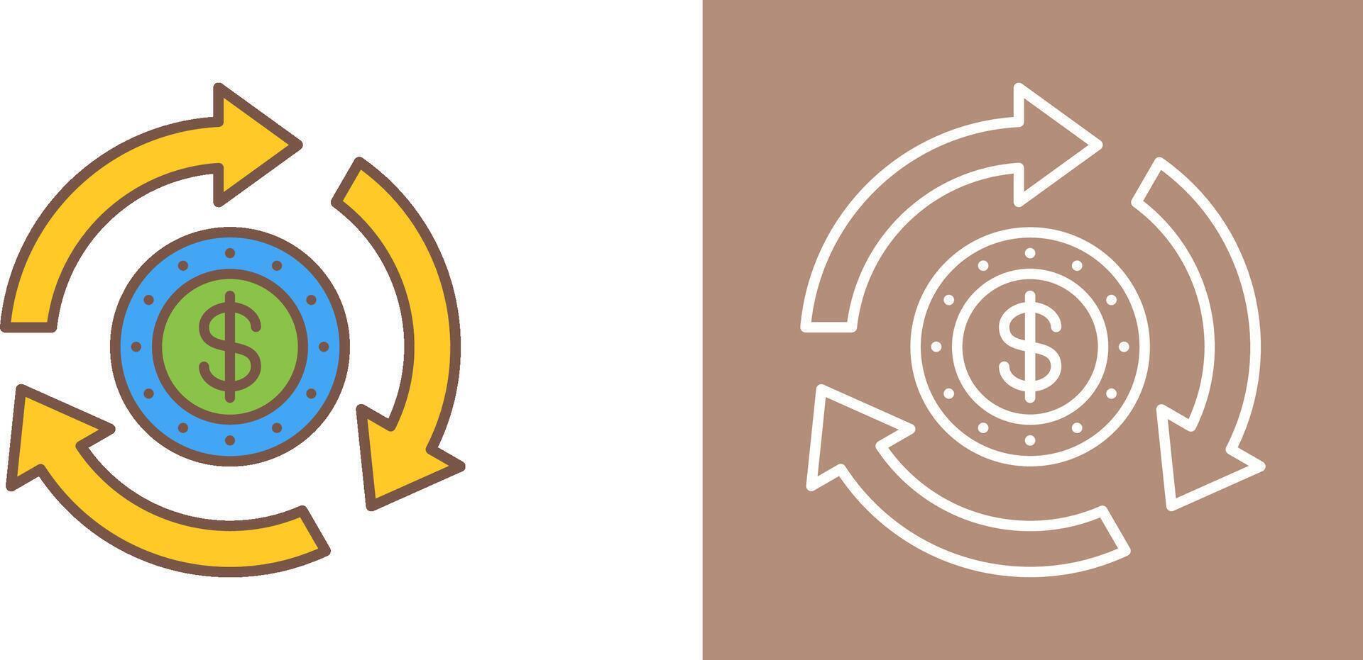 Turnover Icon Design vector