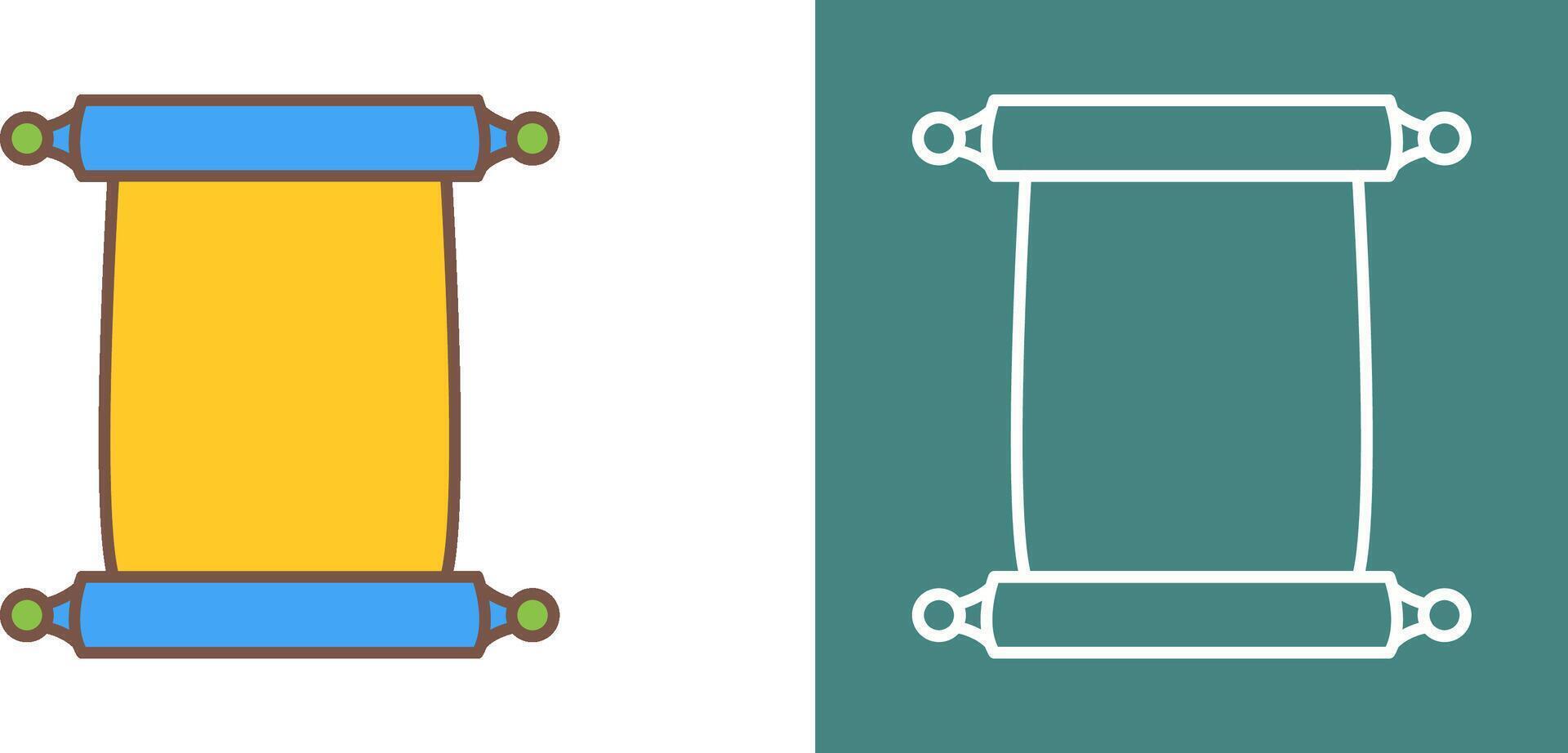 Scroll of Paper Icon Design vector