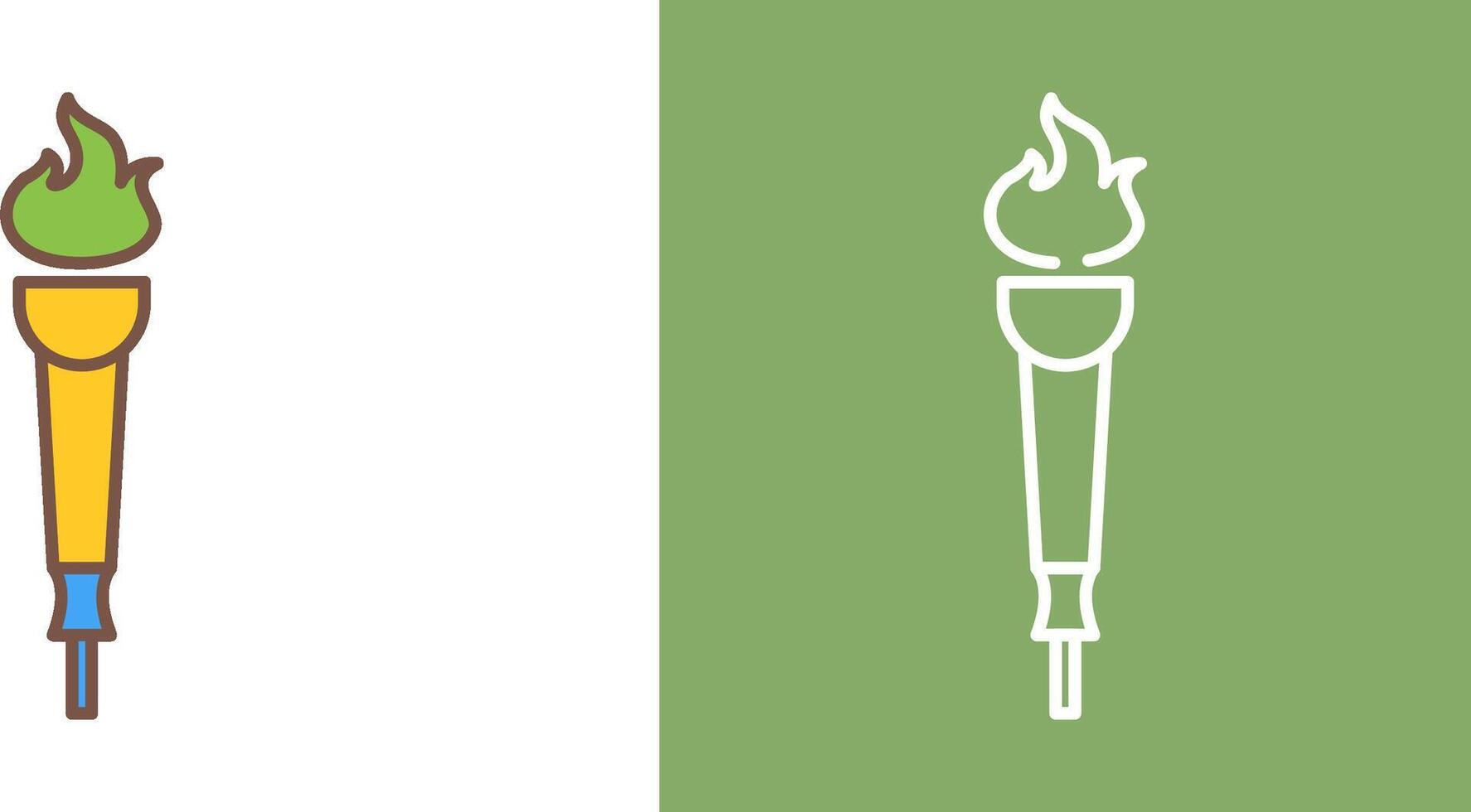 Museum Torch Icon Design vector