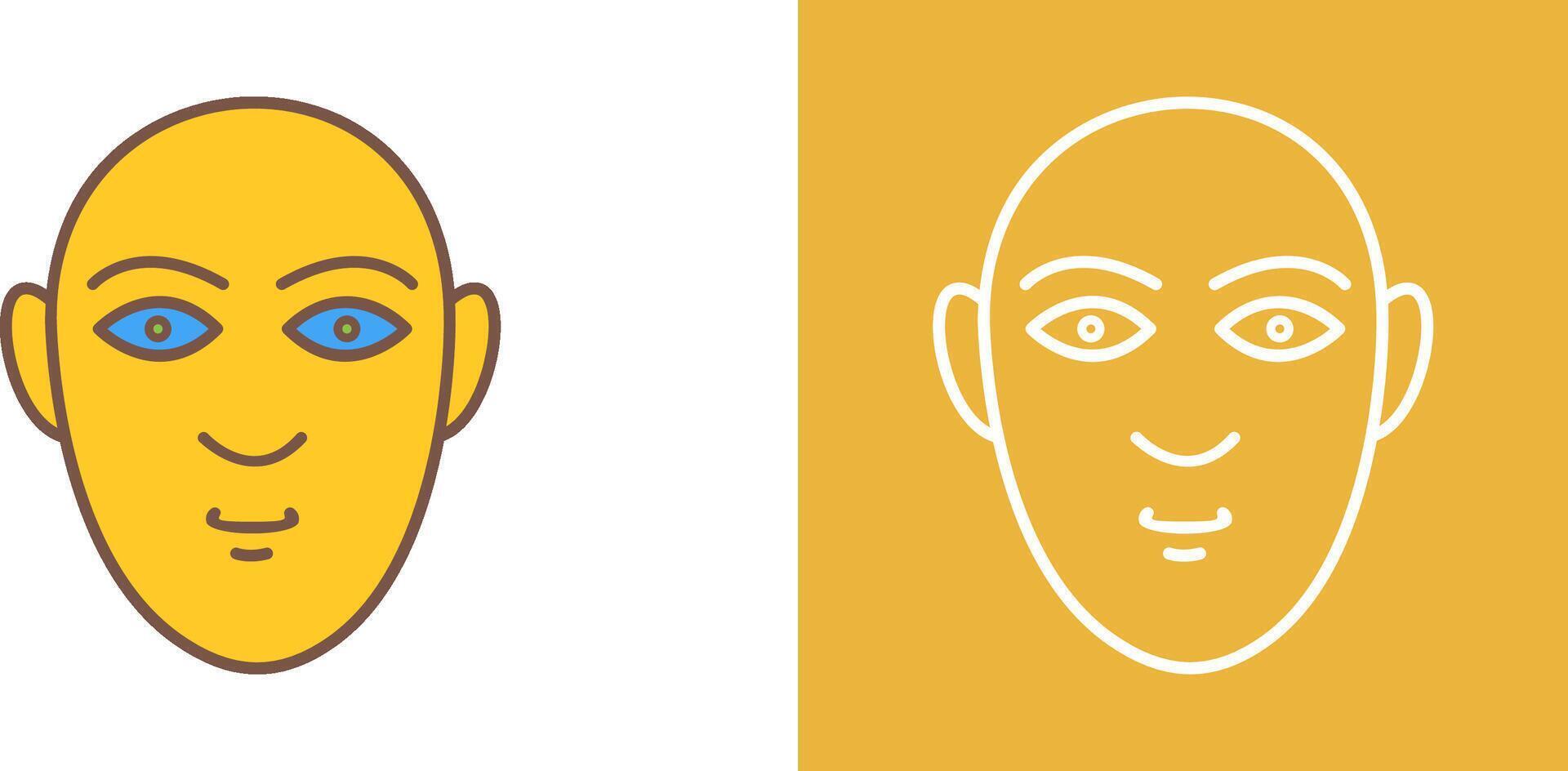 Human Face Icon Design vector