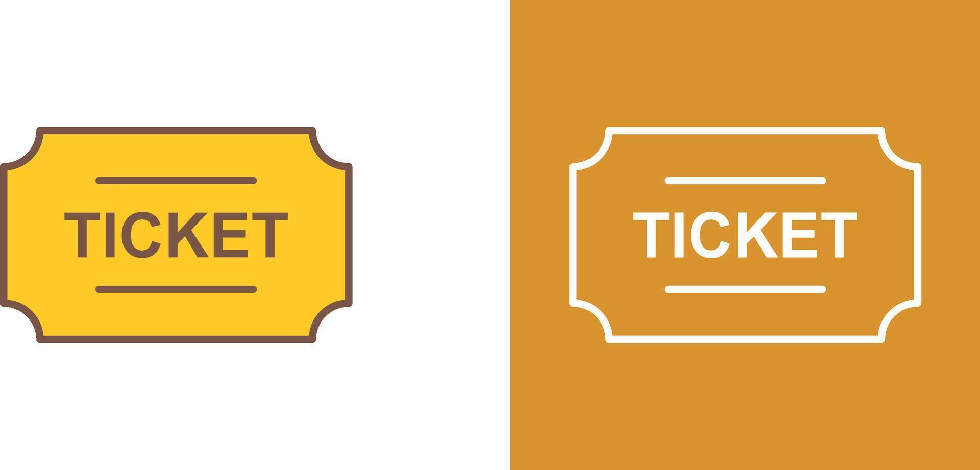 Tickets Icon Design vector