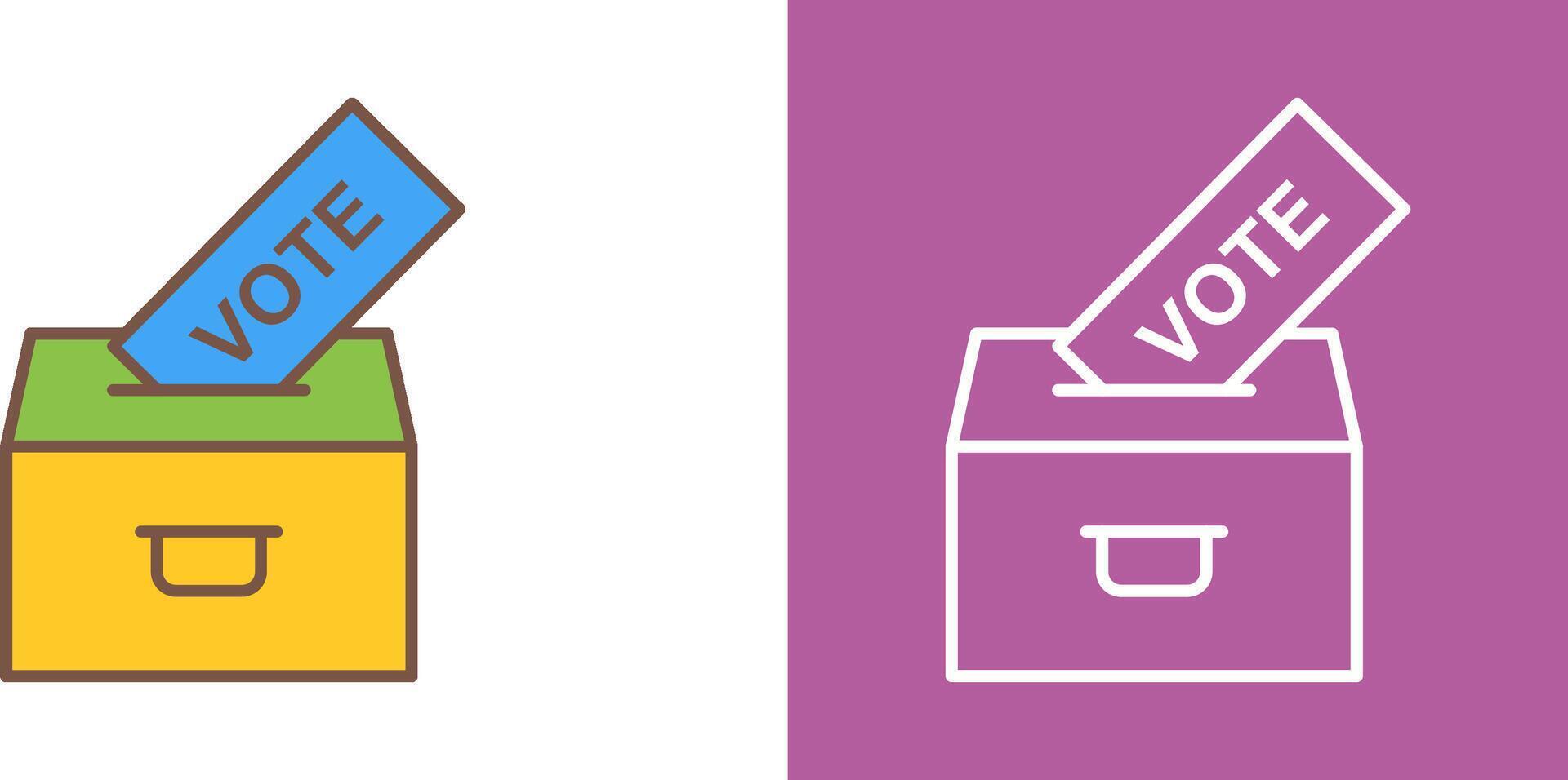 Casting Vote Icon Design vector