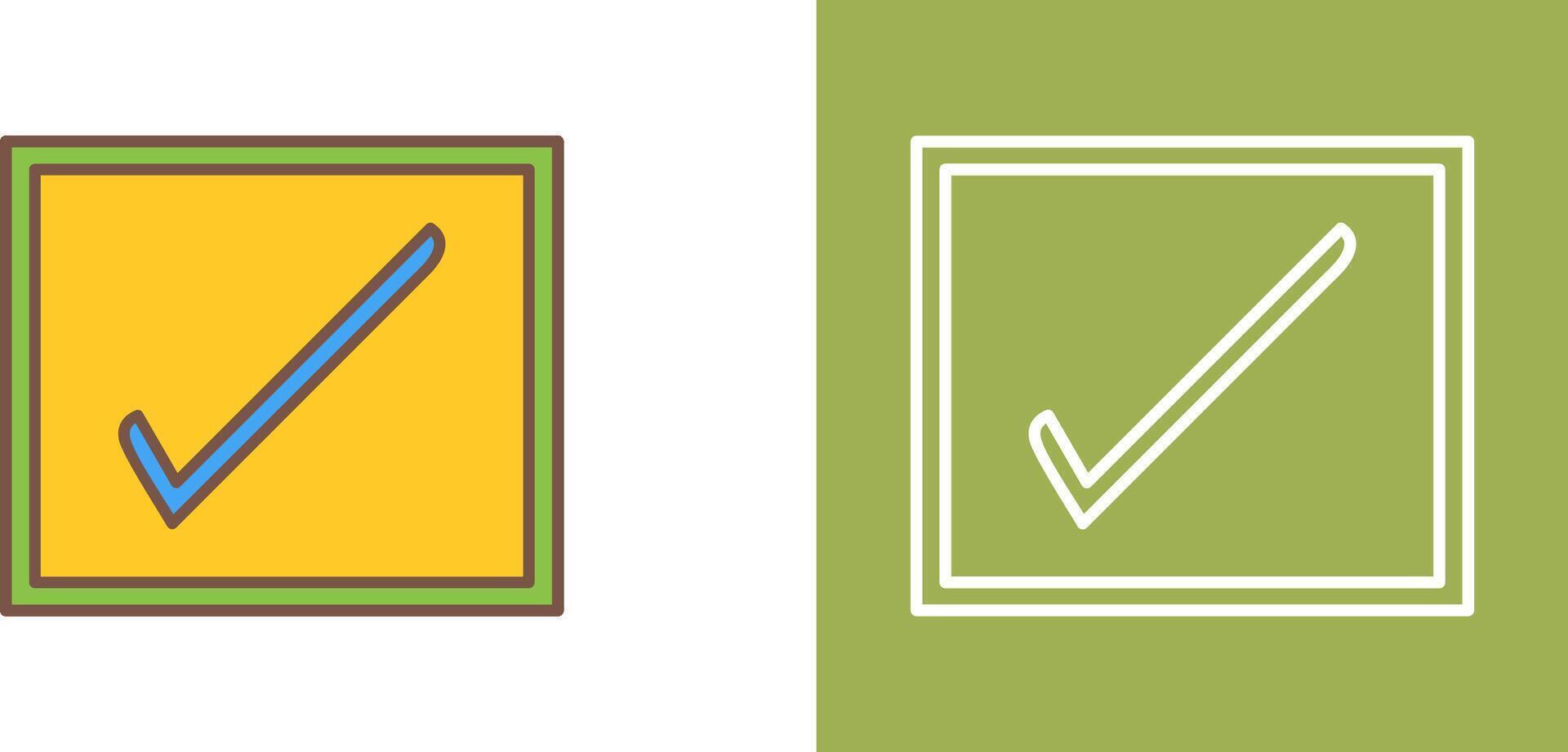 Checkbox Icon Design vector