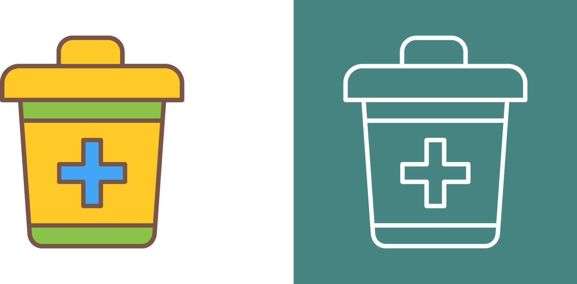 Dustbin Icon Design vector