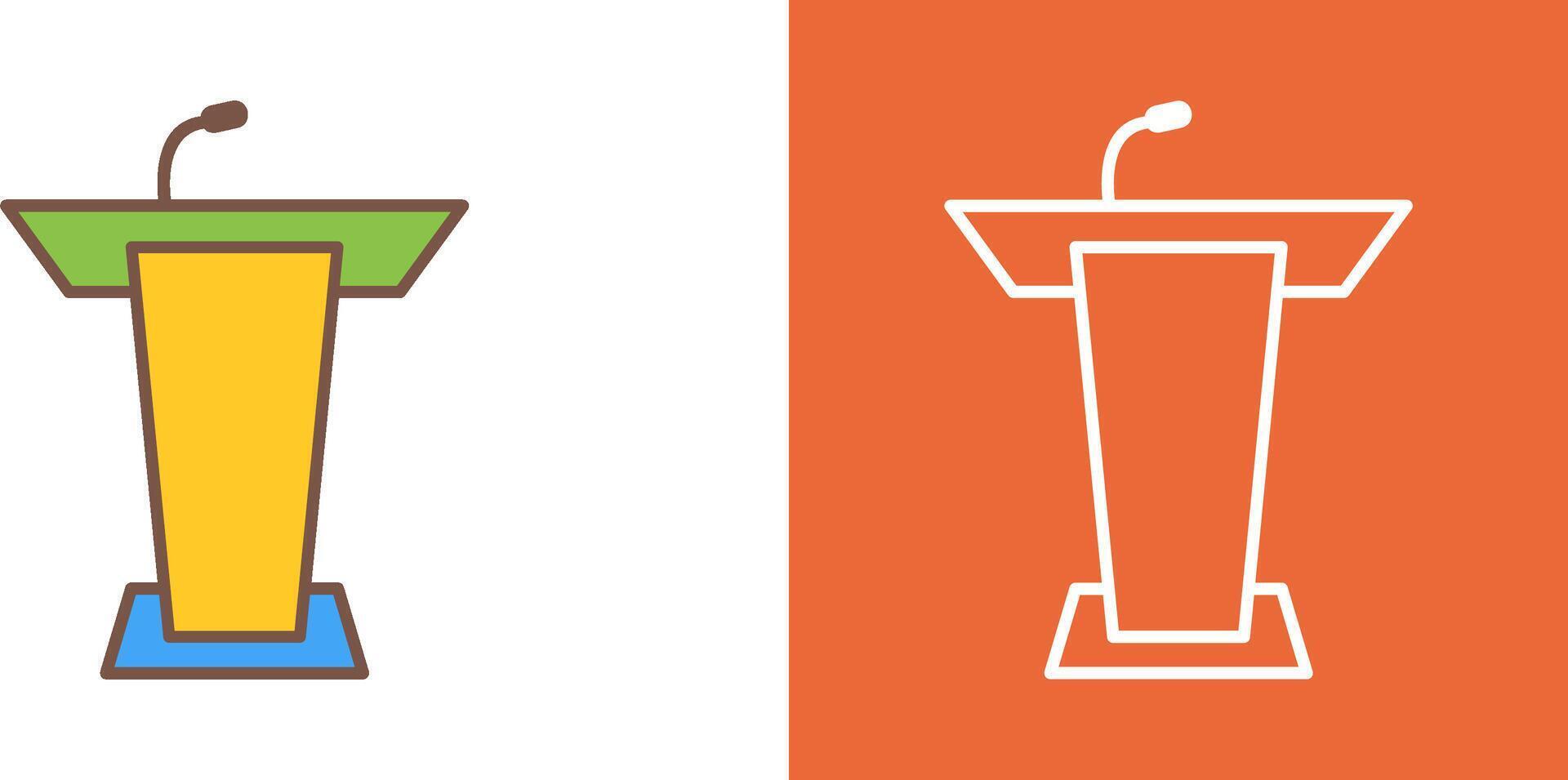 Podium Icon Design vector