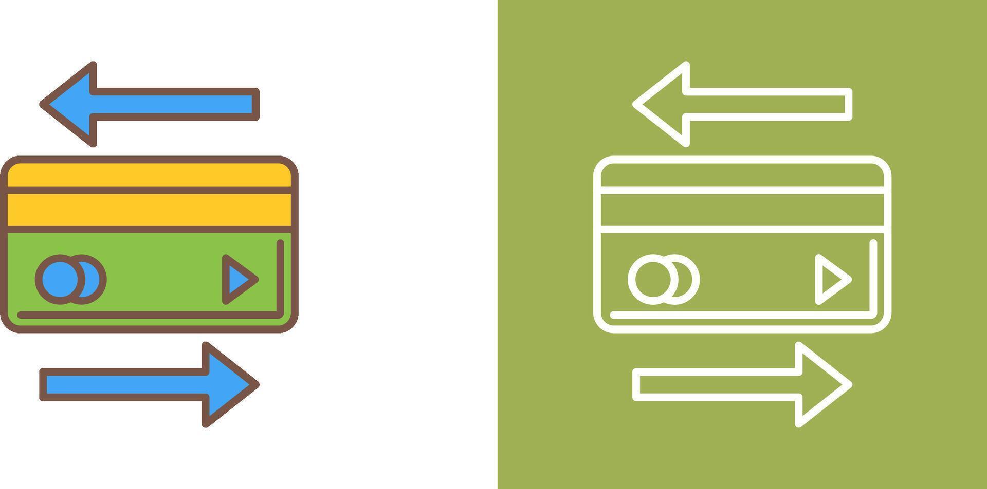 Transaction Icon Design vector