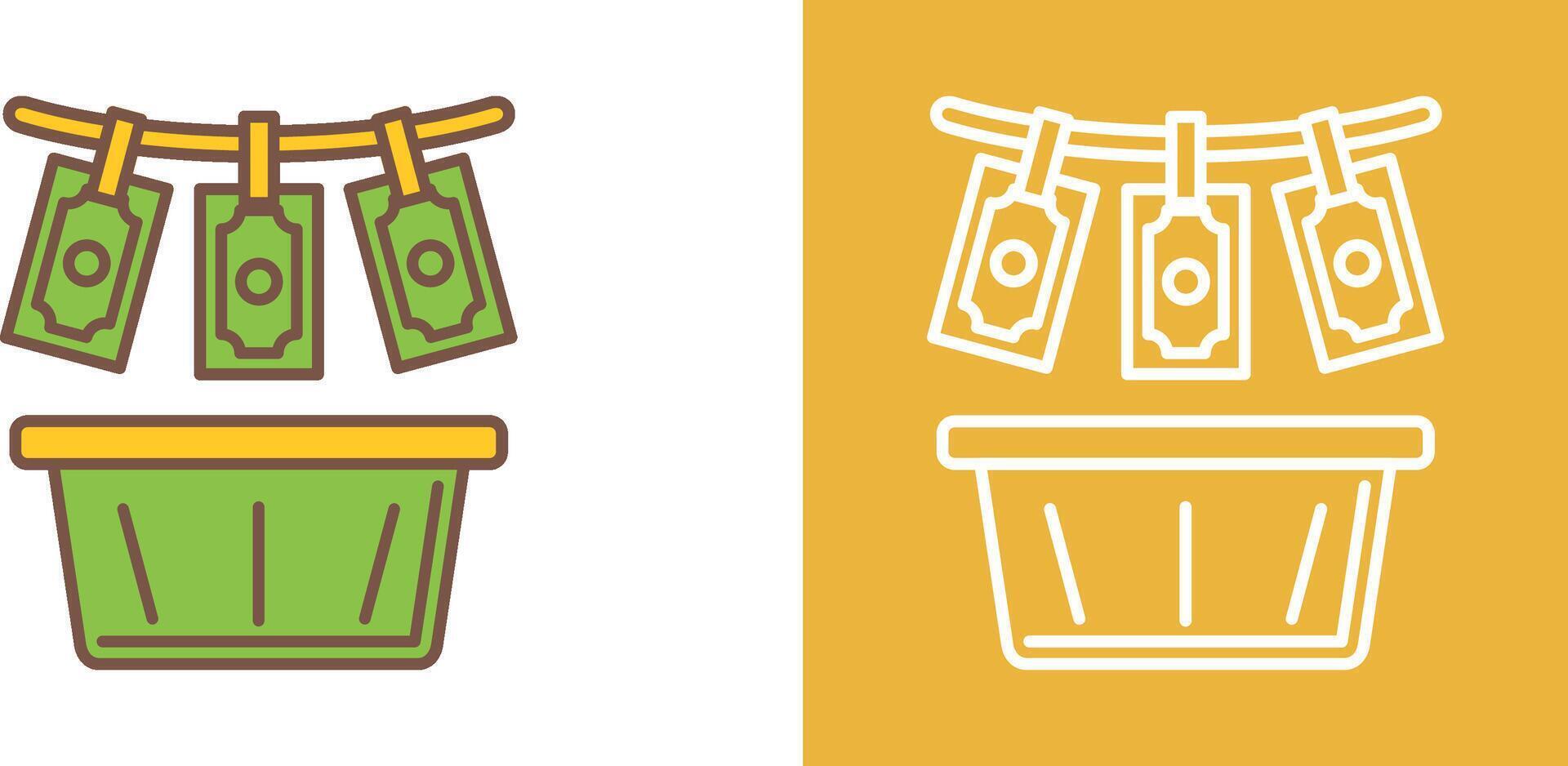 Money Loundering Icon Design vector