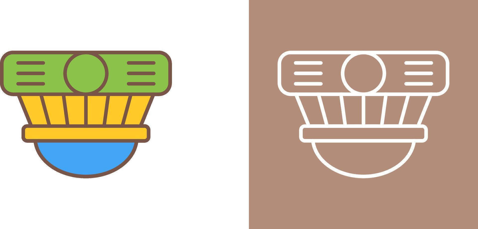 Smoke Detector Icon Design vector