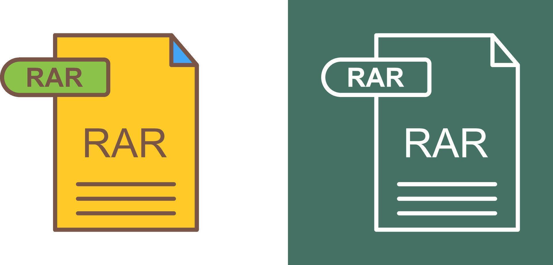 rar icono diseño vector