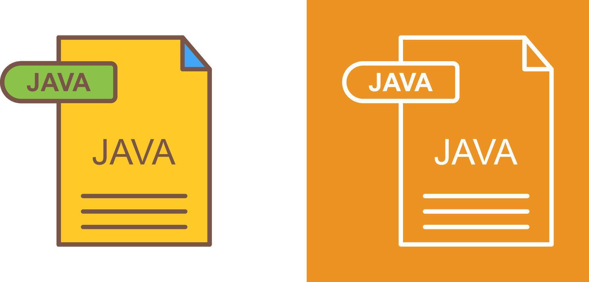 Java Icon Design vector